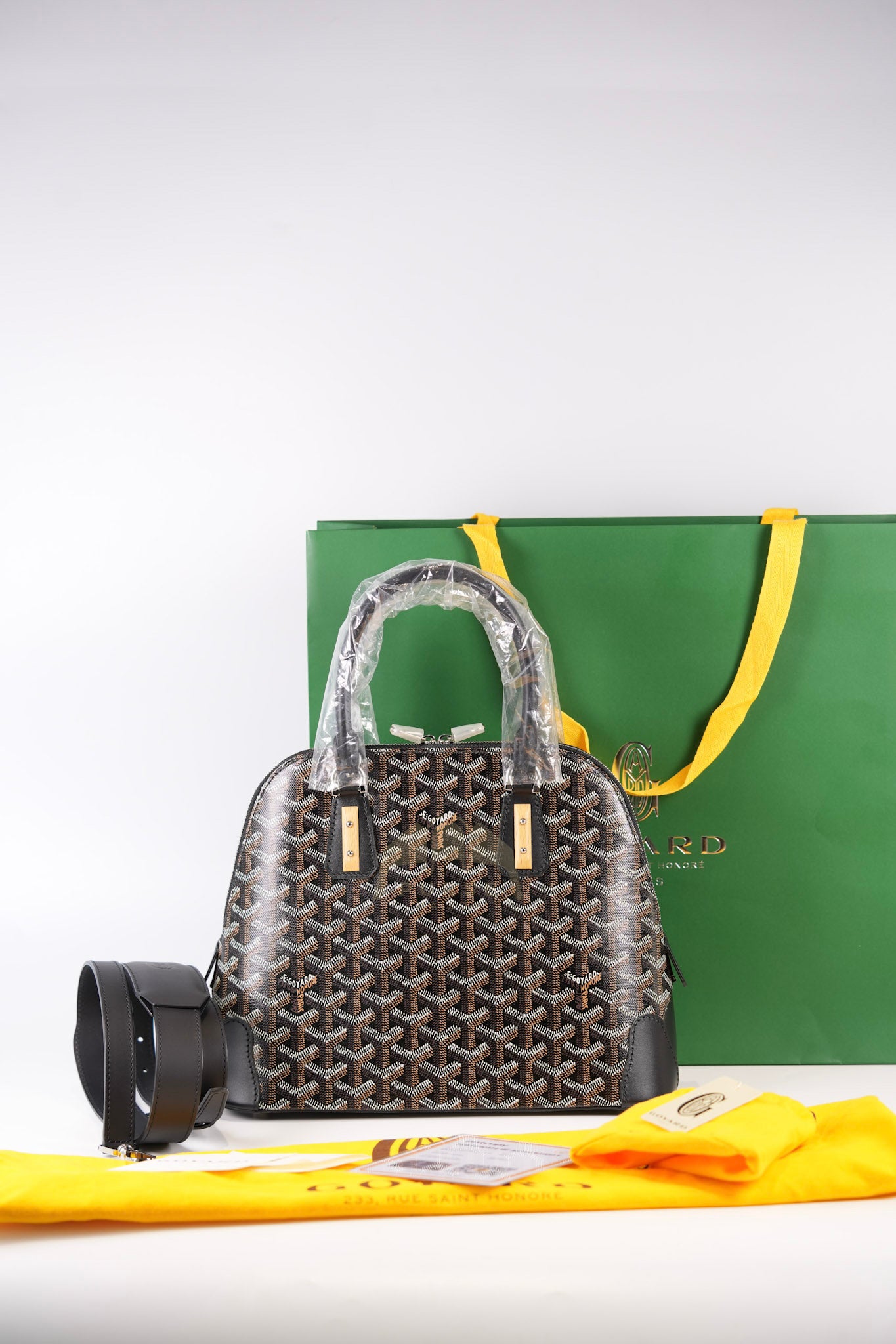 Vendom PM in Black Goyardine Canvas Crossbody Bag | Purse Maison Luxury Bags Shop