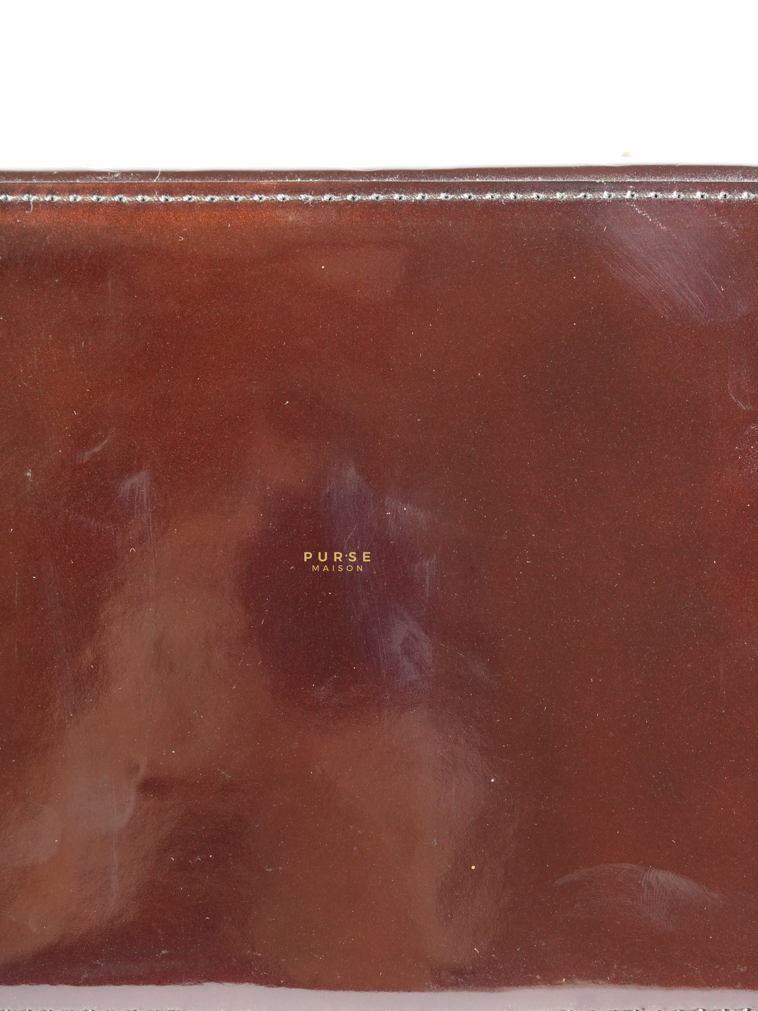 Vernis Rosewood Avenue Handbag Dark Red Patent Leather | Purse Maison Luxury Bags Shop