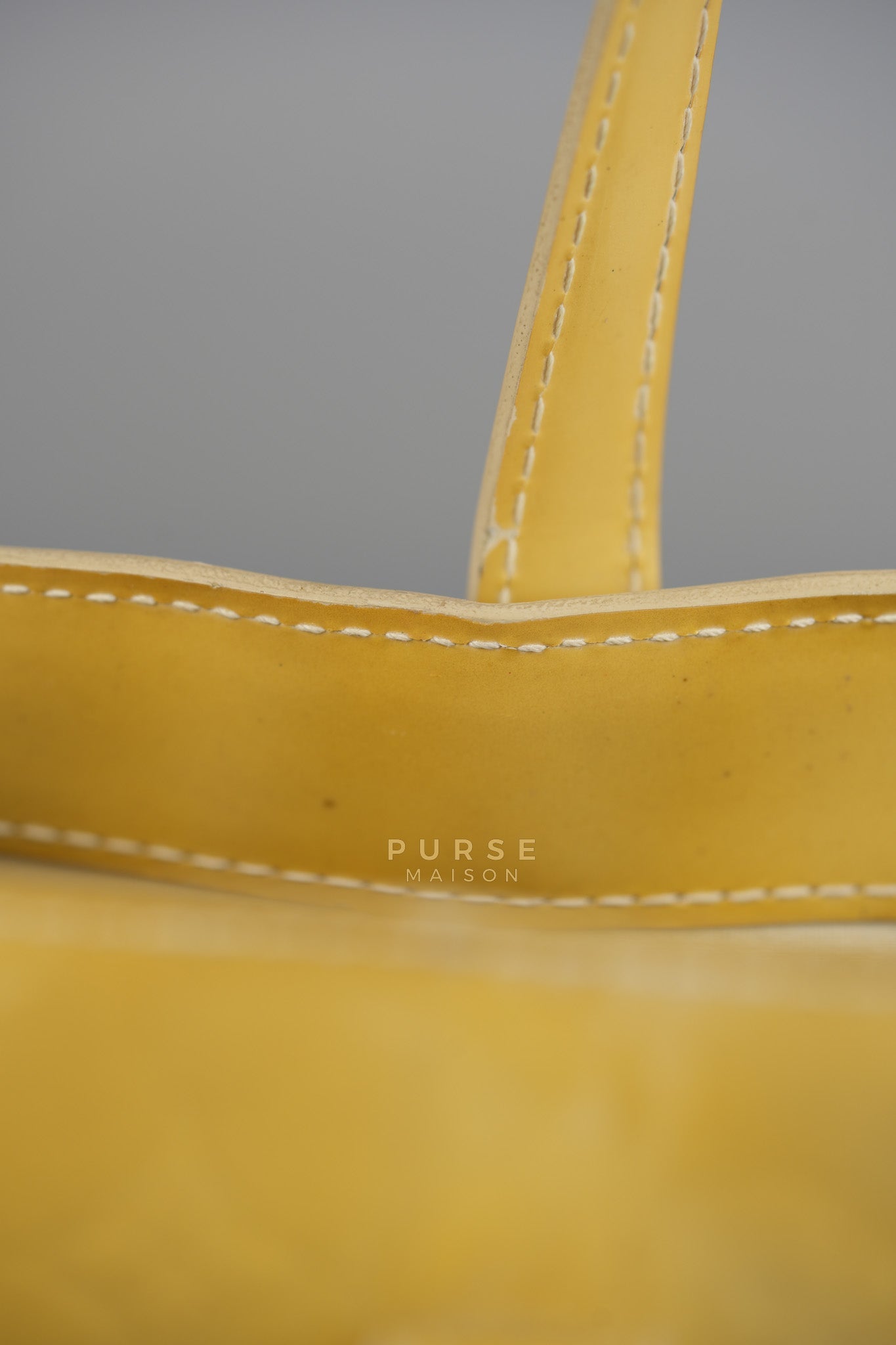 Vernis Wilshire Light Yellow Monogram PM Bag (Missing Date Code) | Purse Maison Luxury Bags Shop