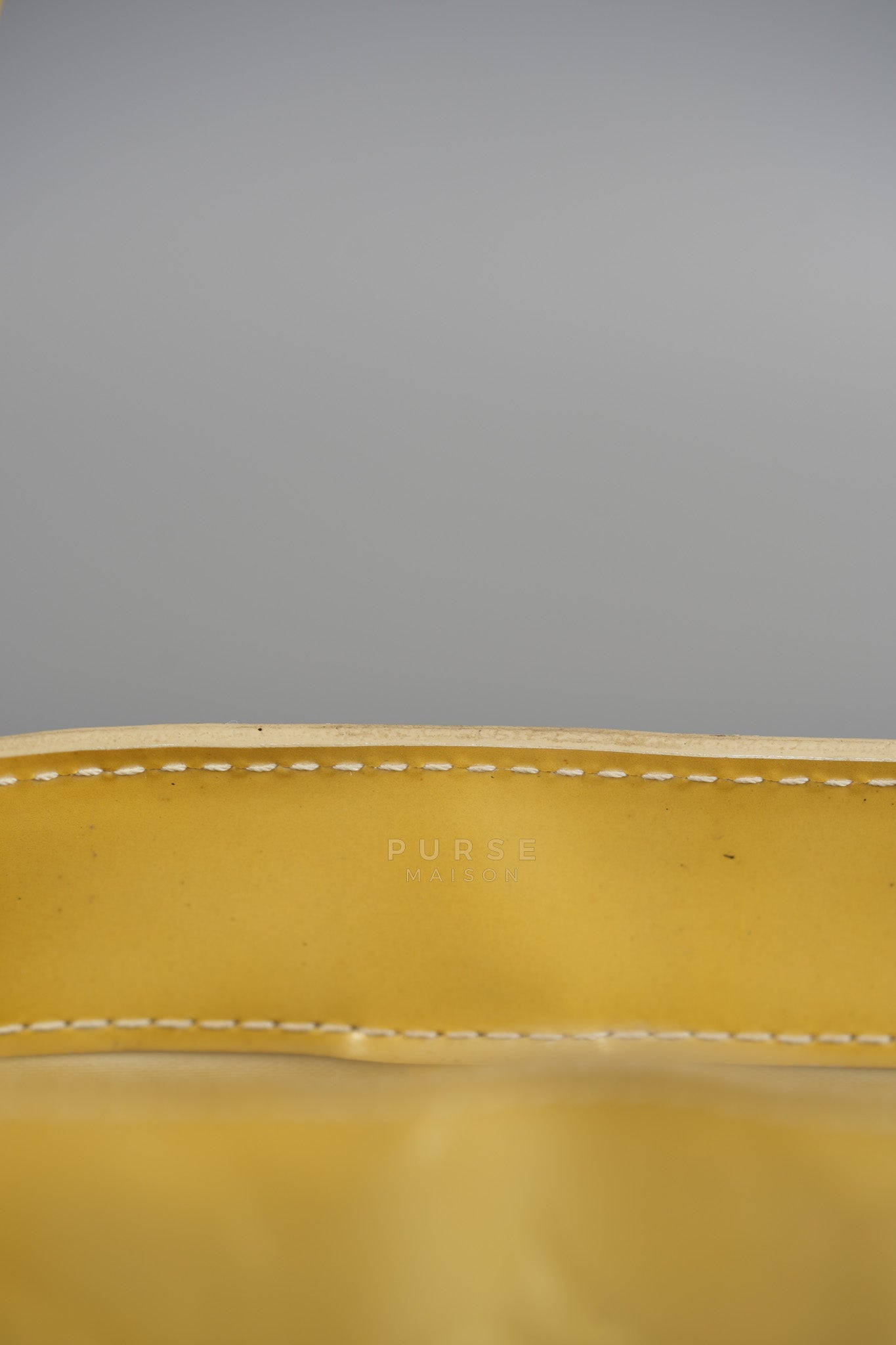 Vernis Wilshire Light Yellow Monogram PM Bag (Missing Date Code) | Purse Maison Luxury Bags Shop