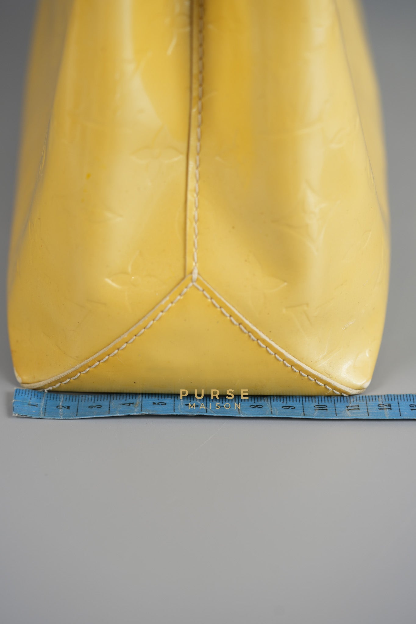 Vernis Wilshire Light Yellow Monogram PM Bag (Missing Date Code) | Purse Maison Luxury Bags Shop