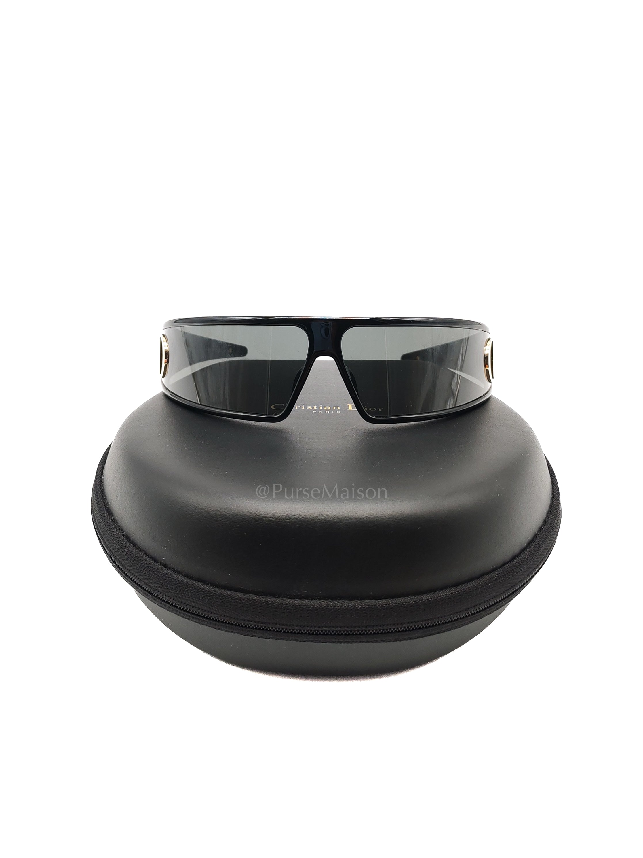 VeryDior M1U Mask Black Sunglasses for Women | Purse Maison Luxury Bags Shop