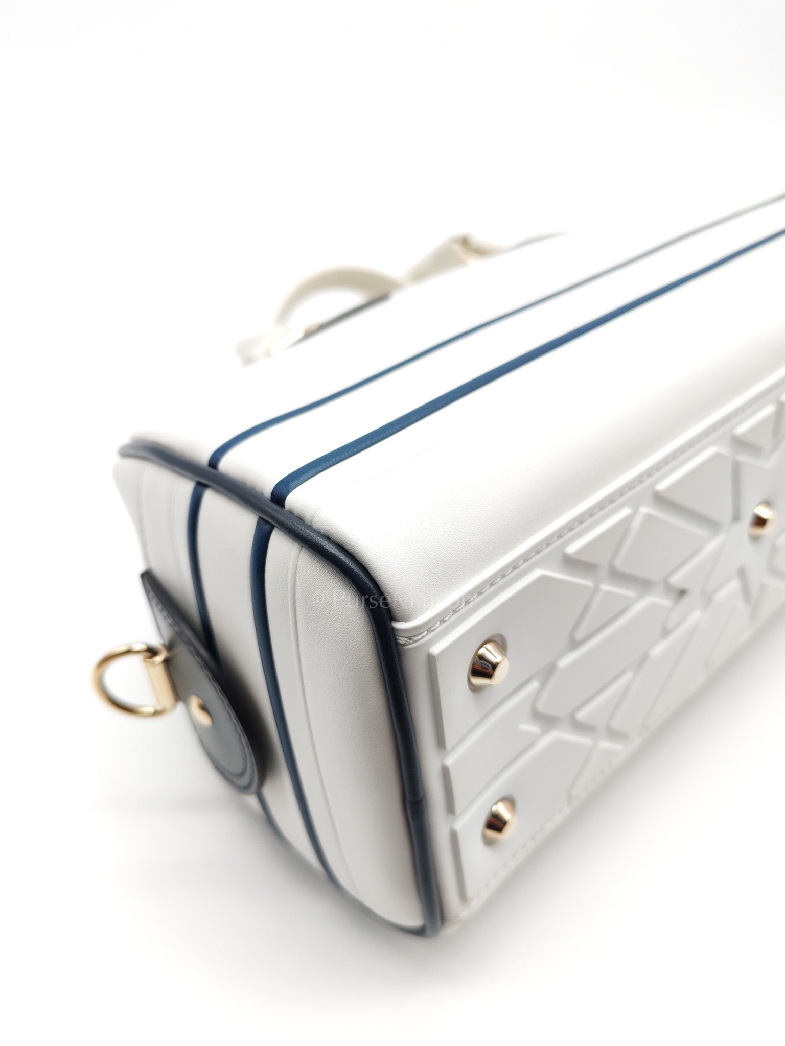 Vibe Zip Small Bowling Calfskin Shoulder Bag | Purse Maison Luxury Bags Shop