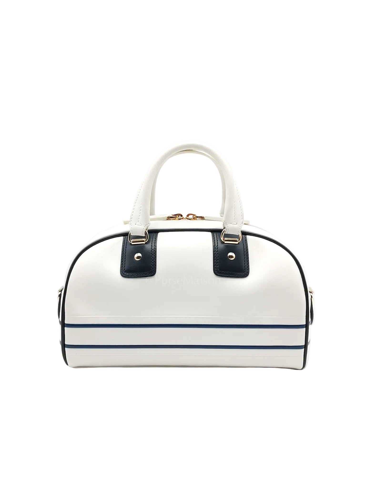 Vibe Zip Small Bowling Calfskin Shoulder Bag | Purse Maison Luxury Bags Shop
