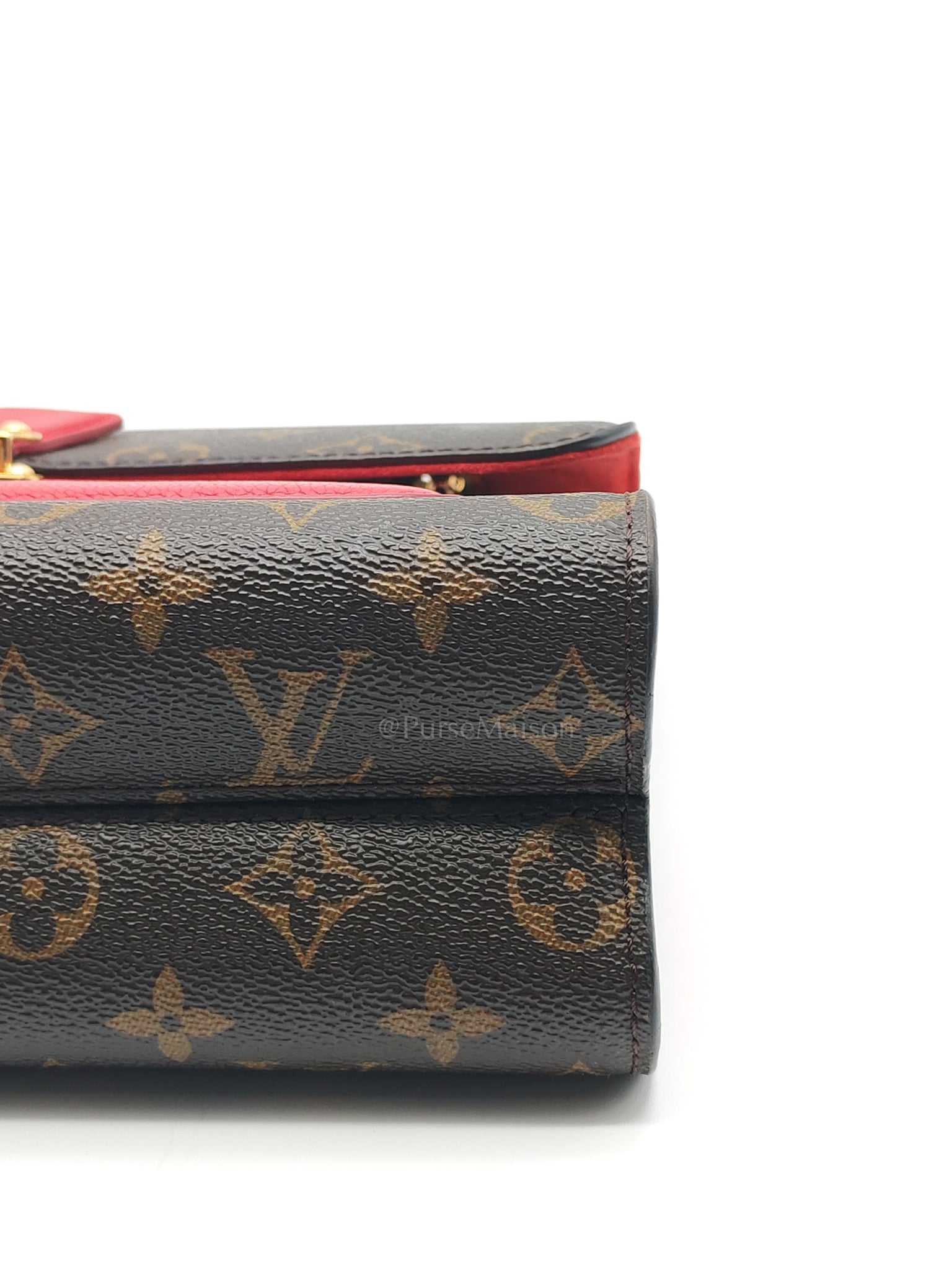 Victoire in Monogram Canvas and Red Leather (Date code: CA2137) | Purse Maison Luxury Bags Shop