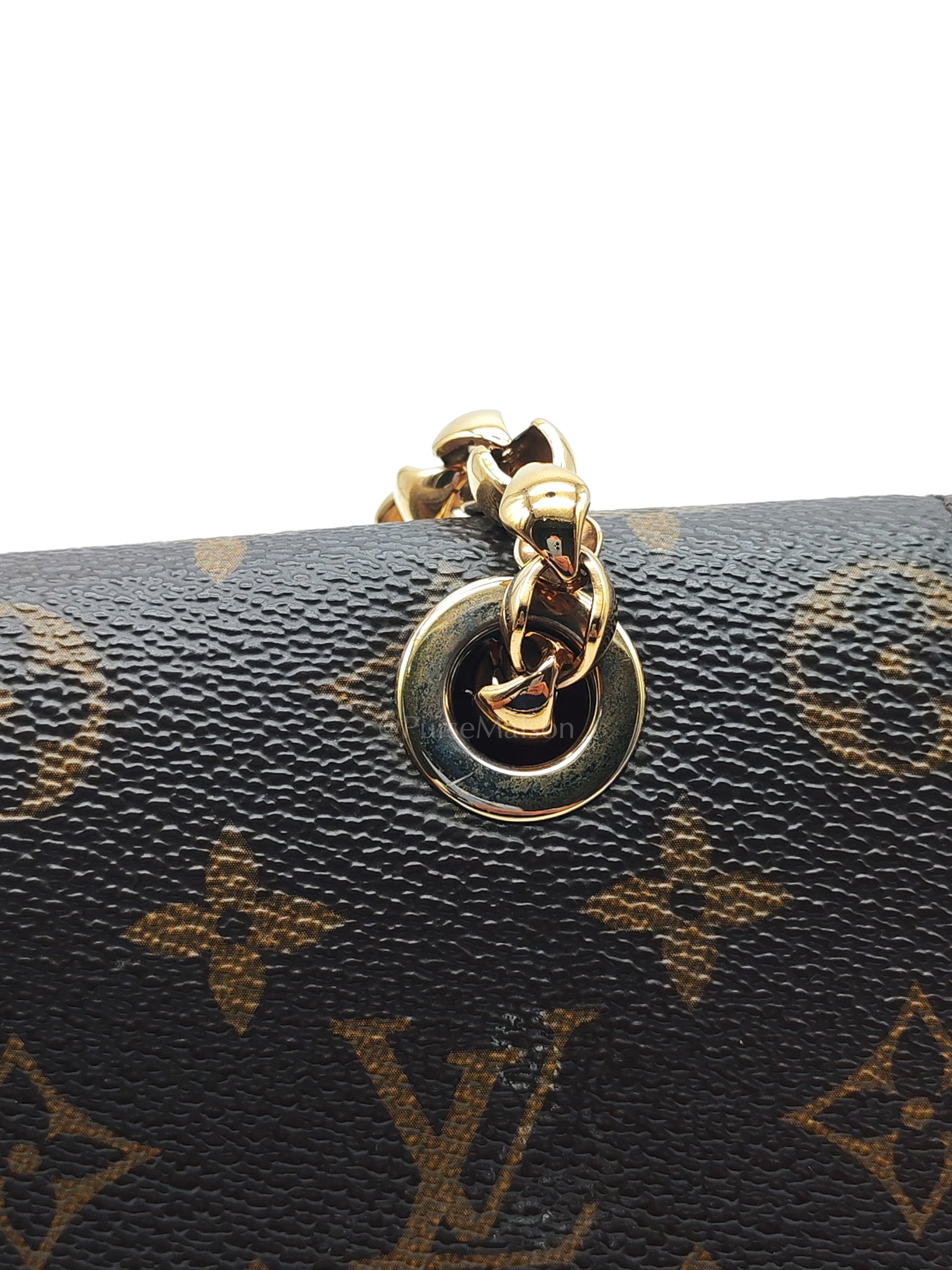 Victoire in Monogram Canvas and Red Leather (Date code: CA2137) | Purse Maison Luxury Bags Shop