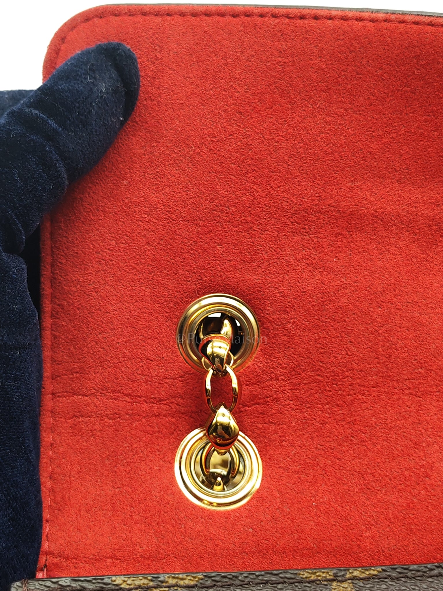 Victoire in Monogram Canvas and Red Leather (Date code: CA2137) | Purse Maison Luxury Bags Shop