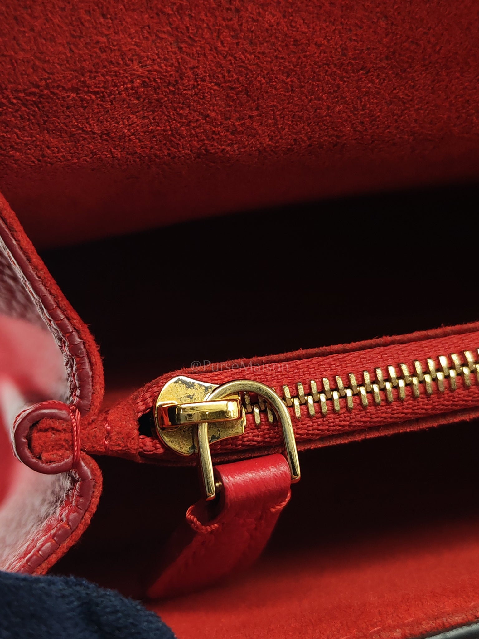 Victoire in Monogram Canvas and Red Leather (Date code: CA2137) | Purse Maison Luxury Bags Shop