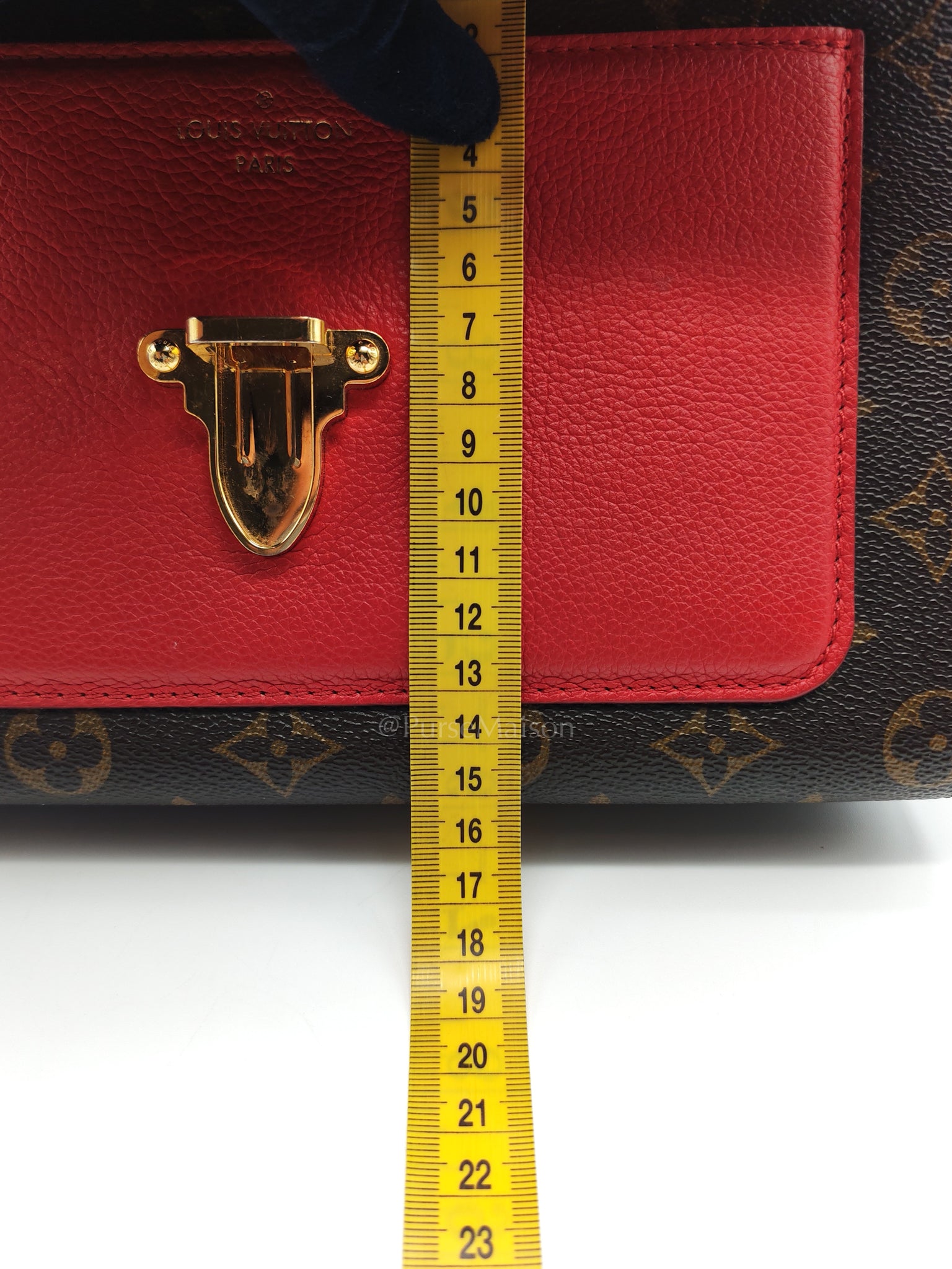 Victoire in Monogram Canvas and Red Leather (Date code: CA2137) | Purse Maison Luxury Bags Shop