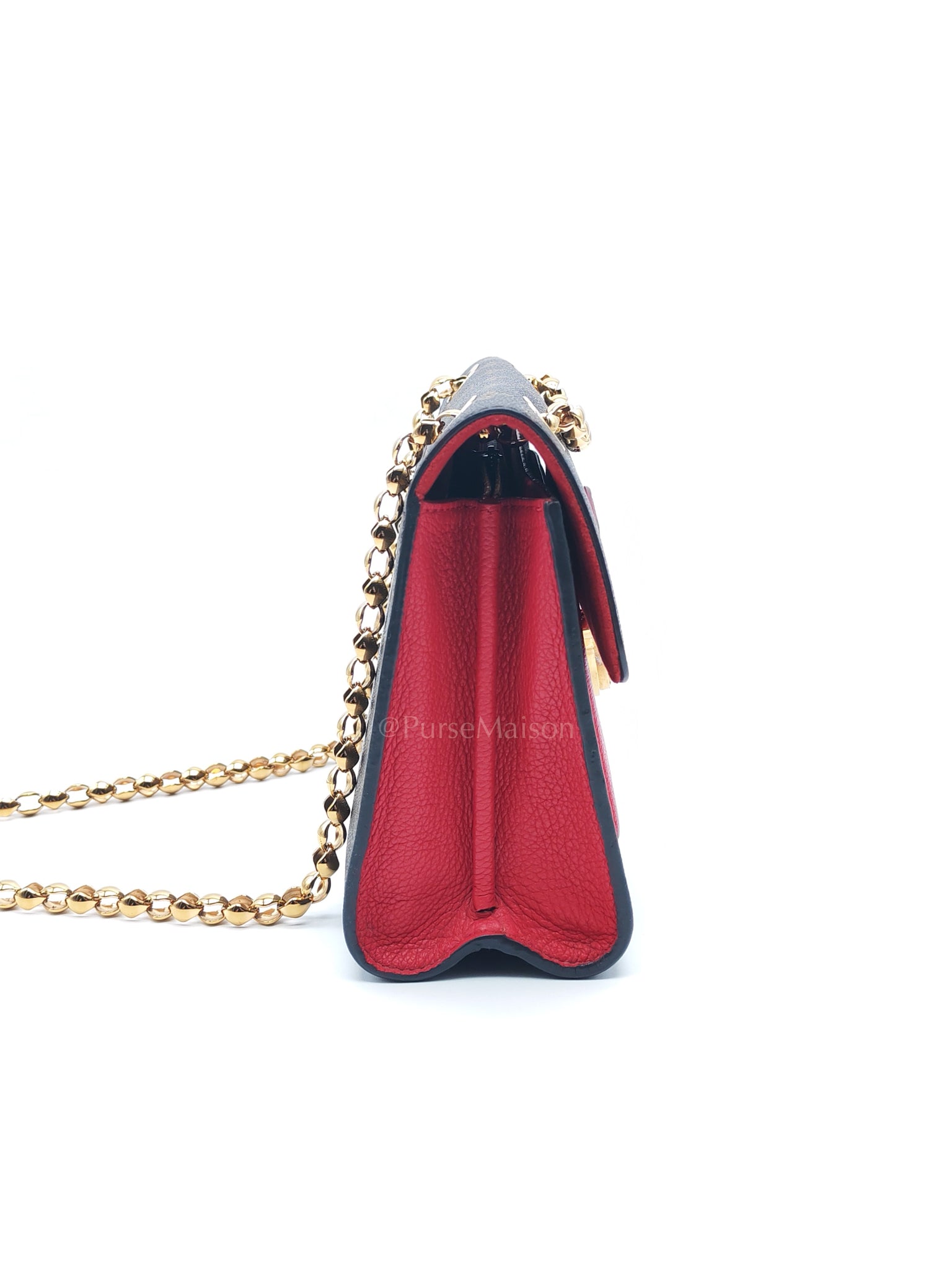 Victoire in Monogram Canvas and Red Leather (Date code: CA2137) | Purse Maison Luxury Bags Shop