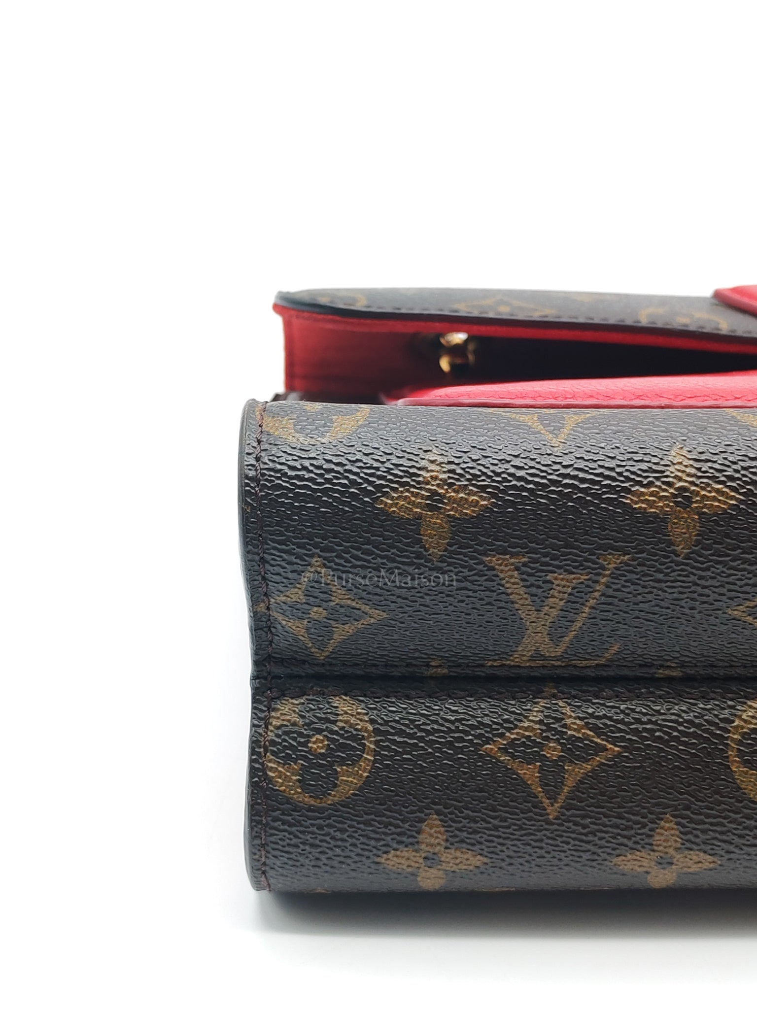 Victoire in Monogram Canvas and Red Leather (Date code: CA2137) | Purse Maison Luxury Bags Shop