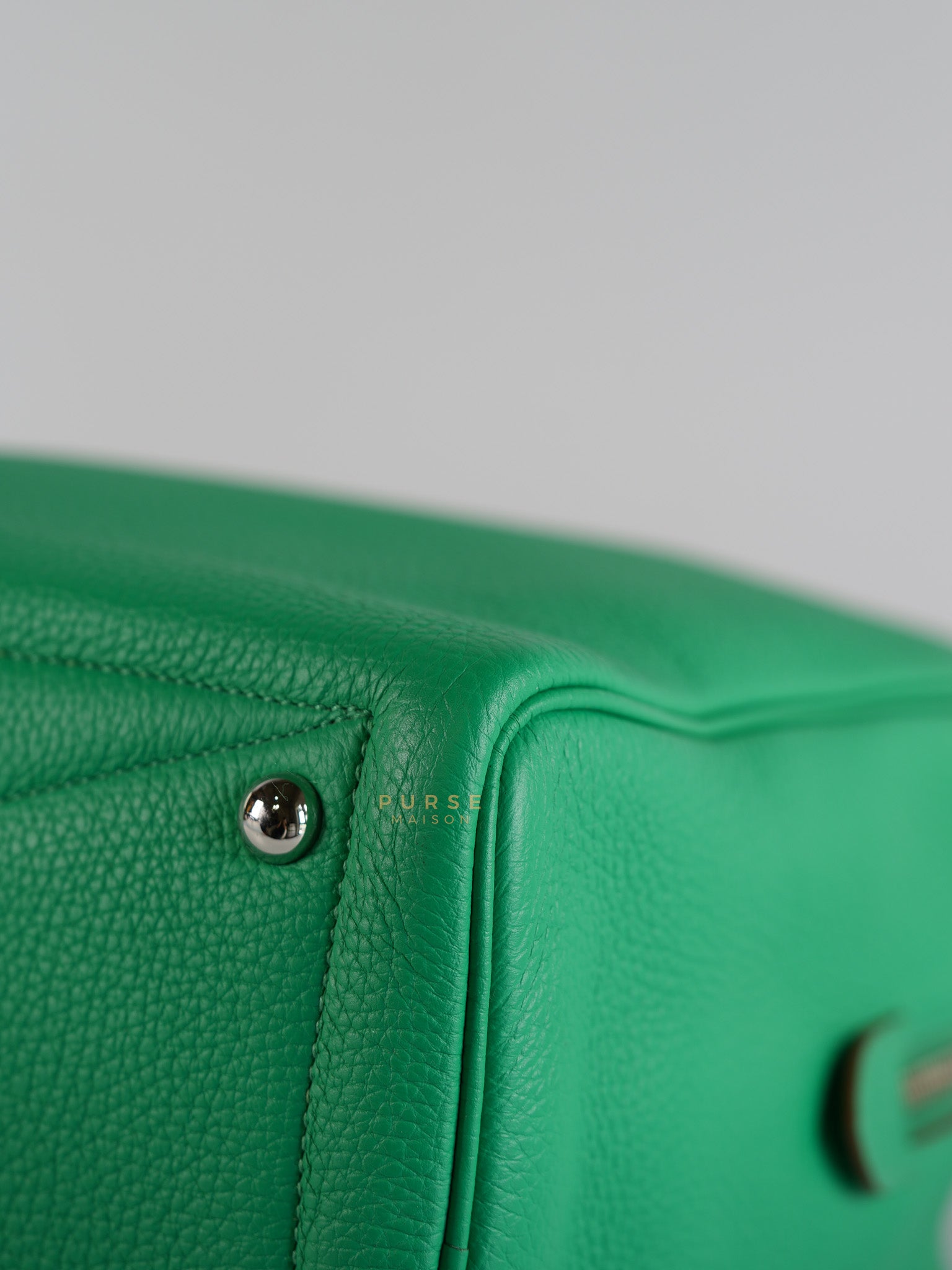 Victoria II 35 in Bambou Clemence Leather Stamp P Square (2012) | Purse Maison Luxury Bags Shop