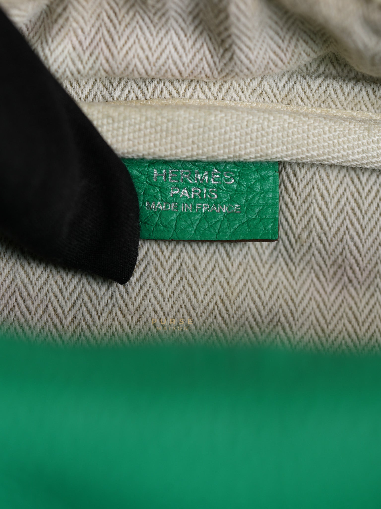 Victoria II 35 in Bambou Clemence Leather Stamp P Square (2012) | Purse Maison Luxury Bags Shop