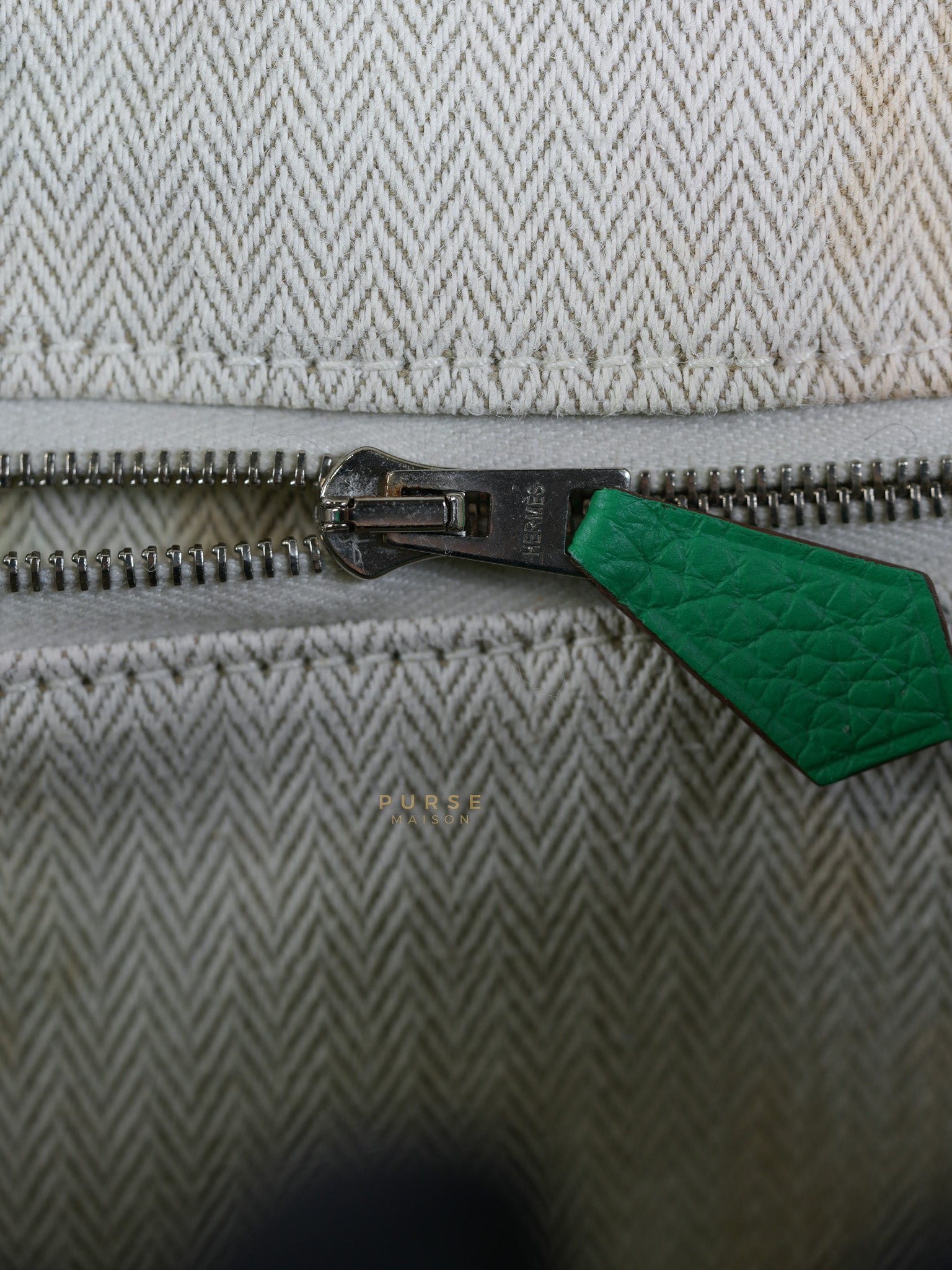 Victoria II 35 in Bambou Clemence Leather Stamp P Square (2012) | Purse Maison Luxury Bags Shop