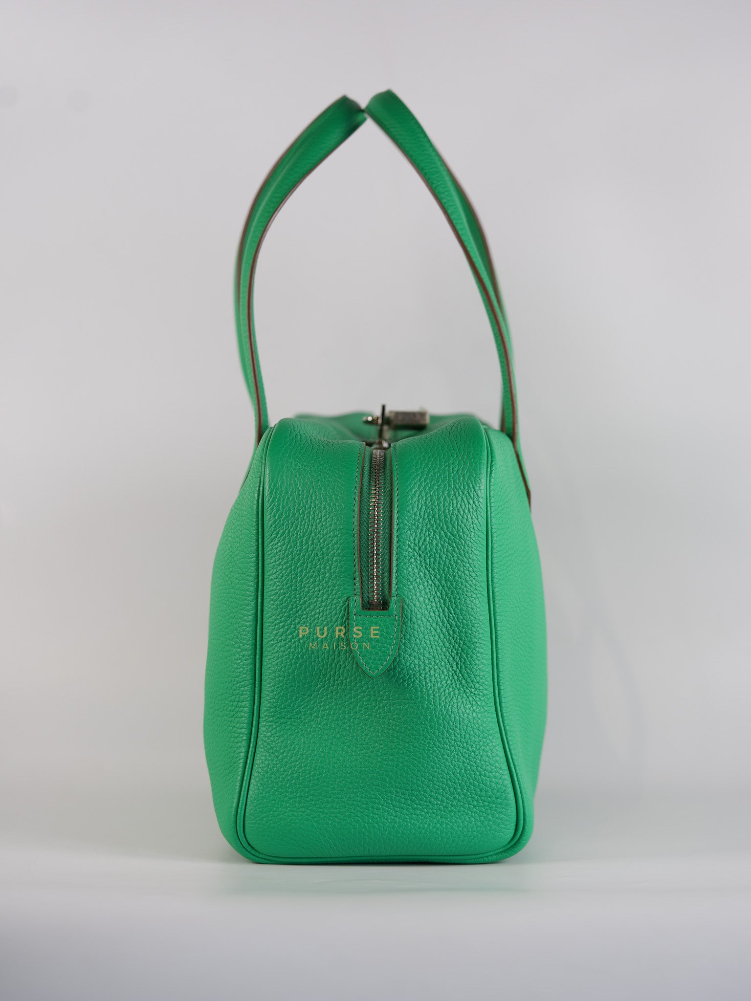 Victoria II 35 in Bambou Clemence Leather Stamp P Square (2012) | Purse Maison Luxury Bags Shop