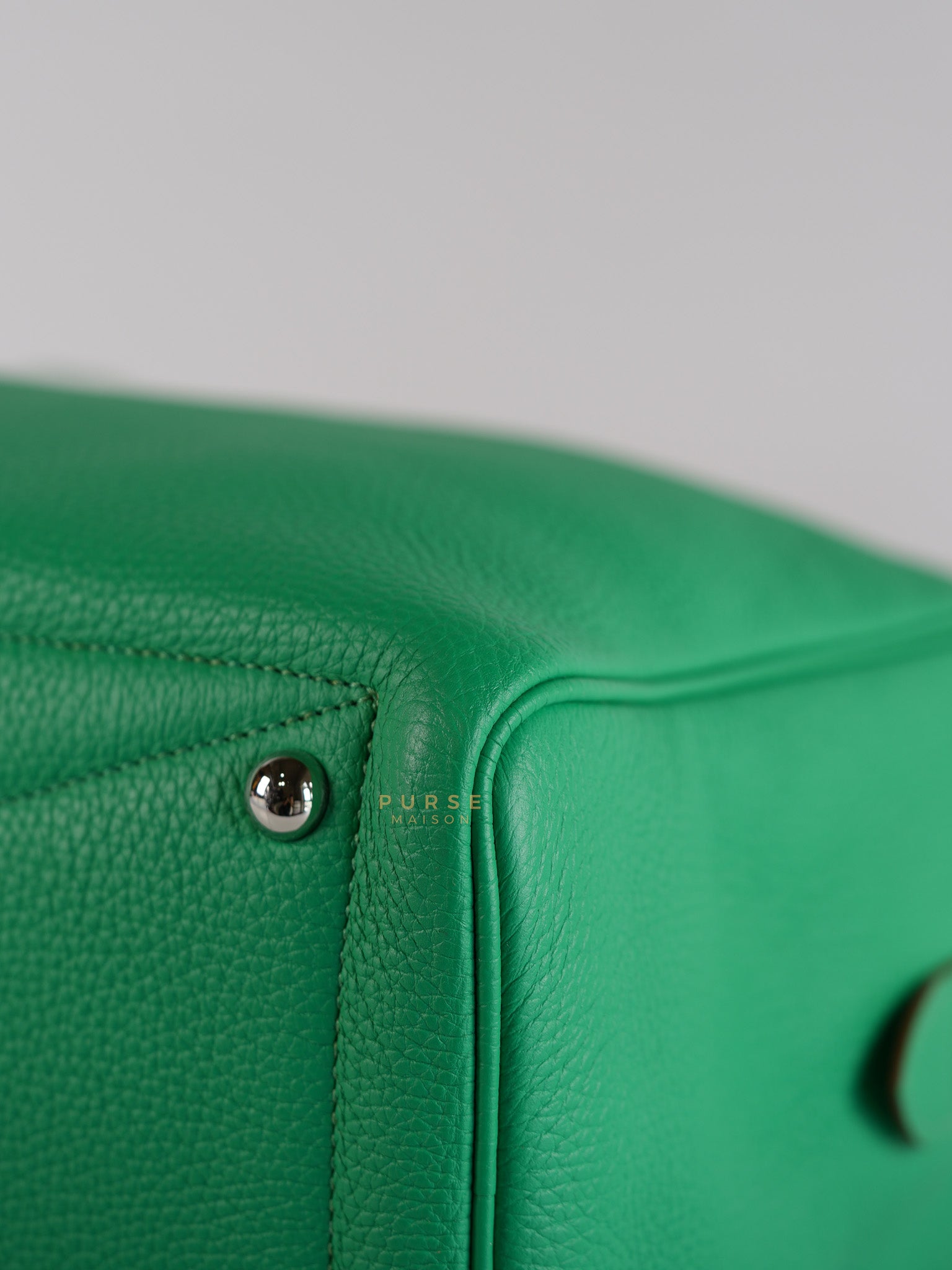 Victoria II 35 in Bambou Clemence Leather Stamp P Square (2012) | Purse Maison Luxury Bags Shop