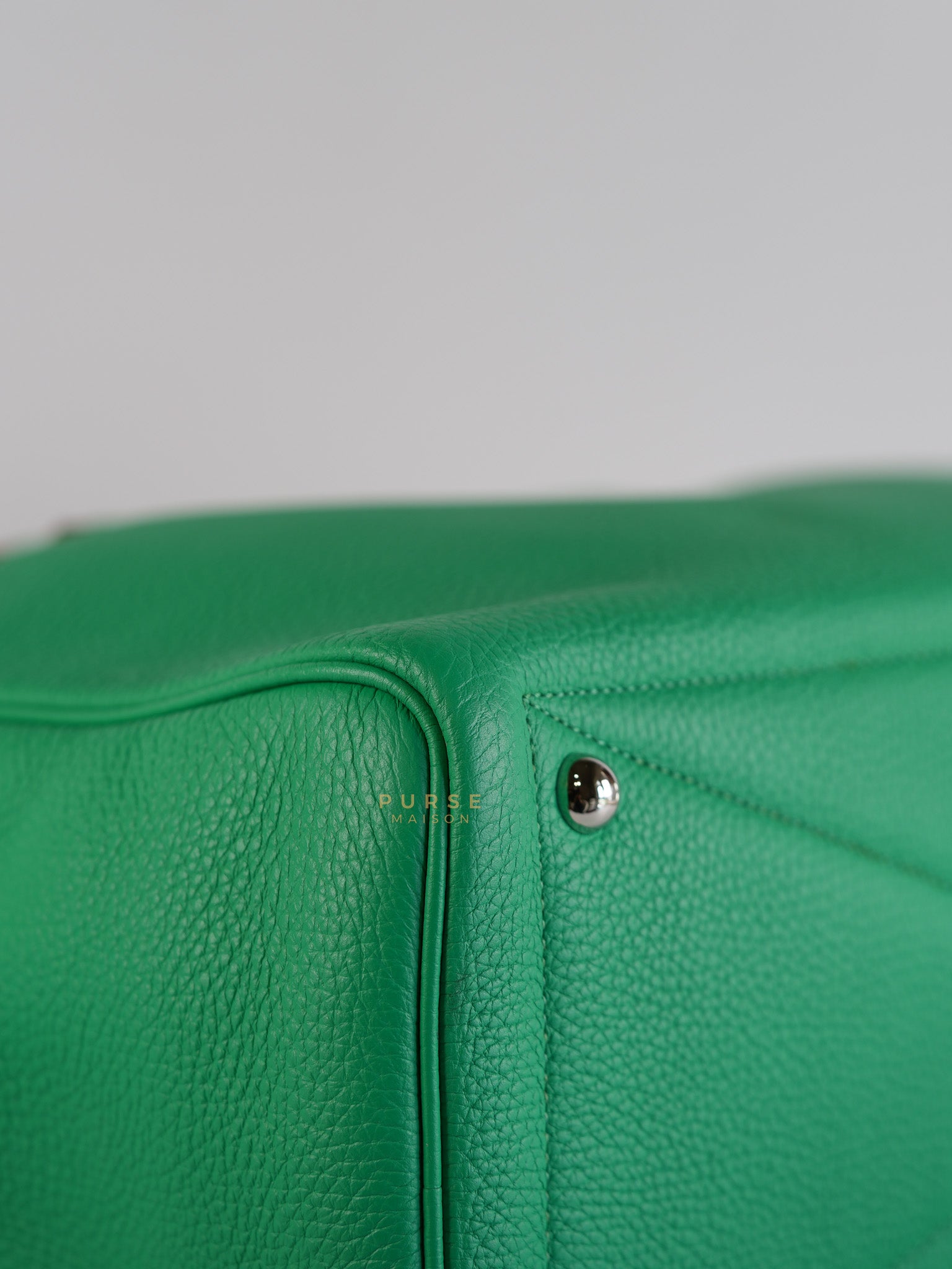 Victoria II 35 in Bambou Clemence Leather Stamp P Square (2012) | Purse Maison Luxury Bags Shop
