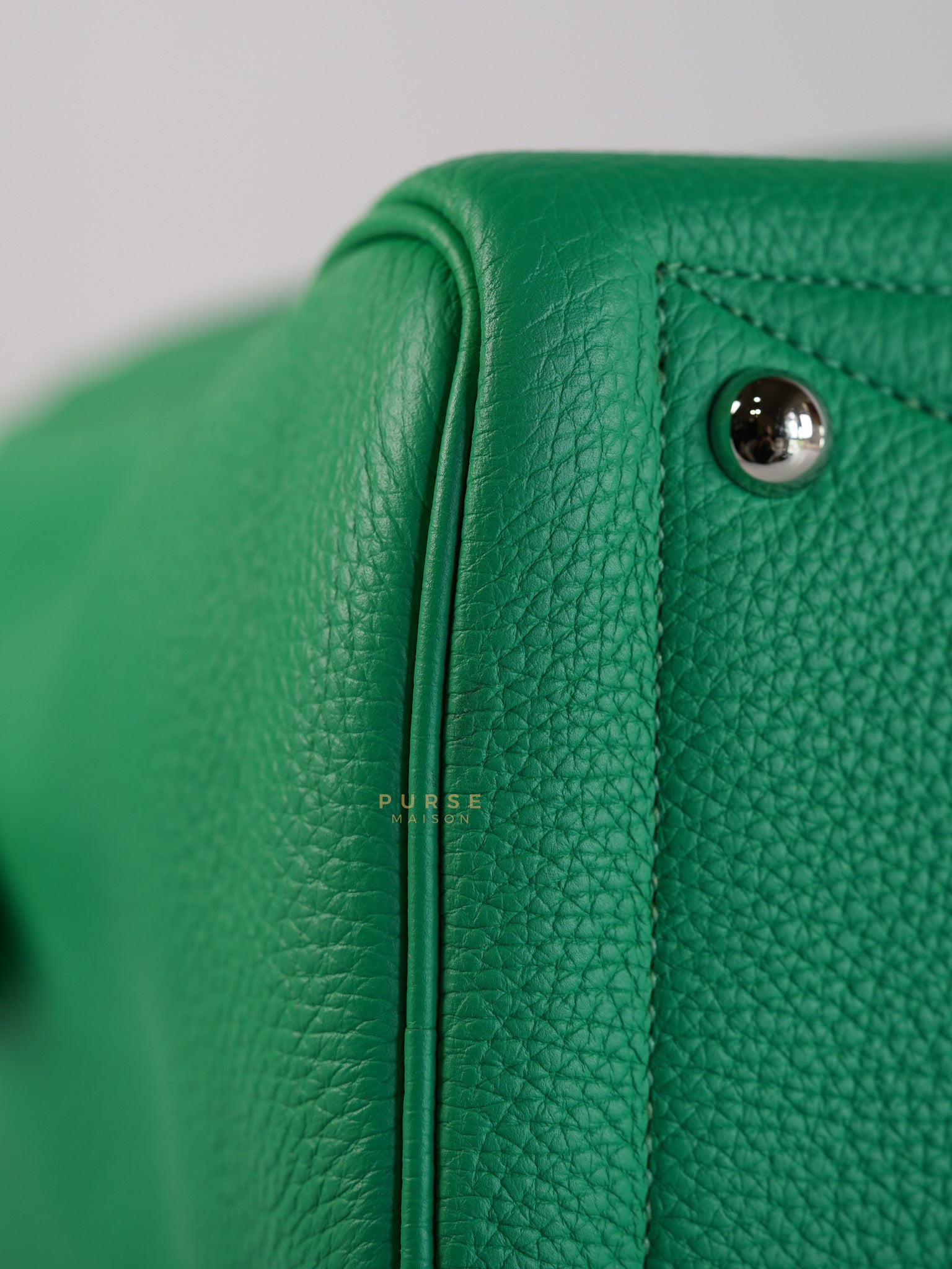 Victoria II 35 in Bambou Clemence Leather Stamp P Square (2012) | Purse Maison Luxury Bags Shop
