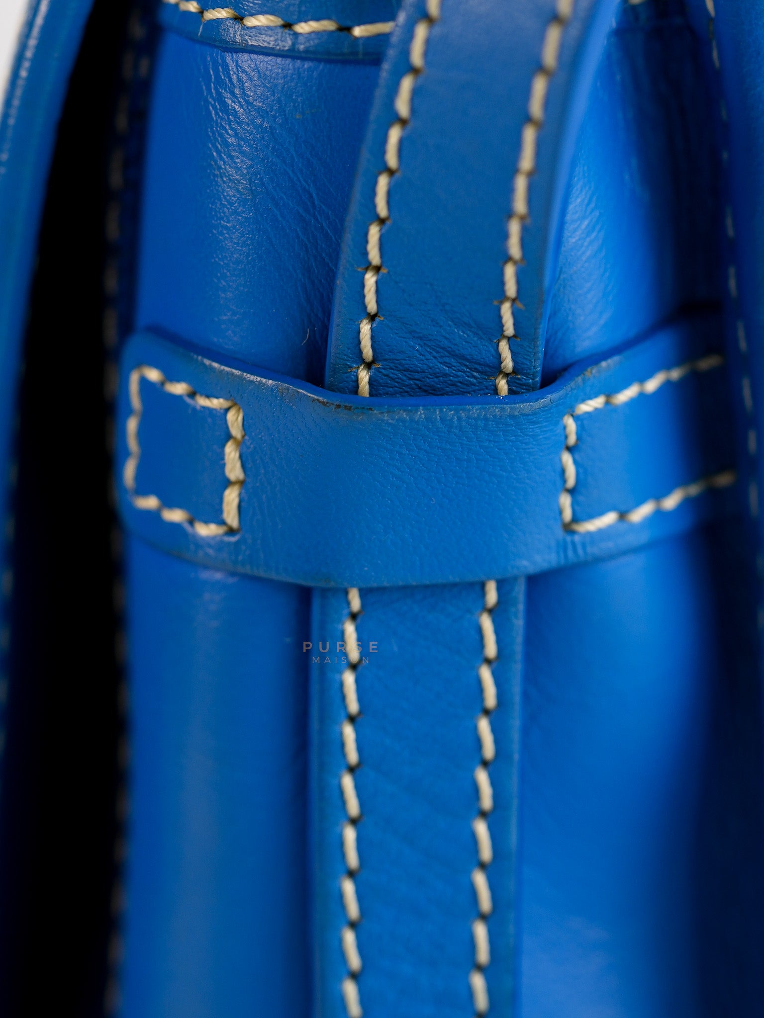 Belvedere PM in Blue Goyardine Canvas