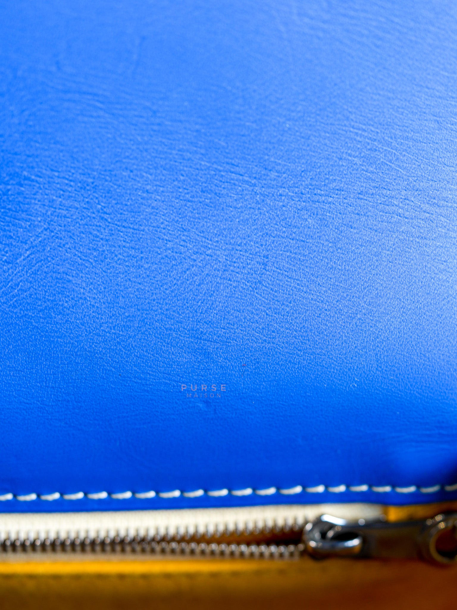 Belvedere PM in Blue Goyardine Canvas