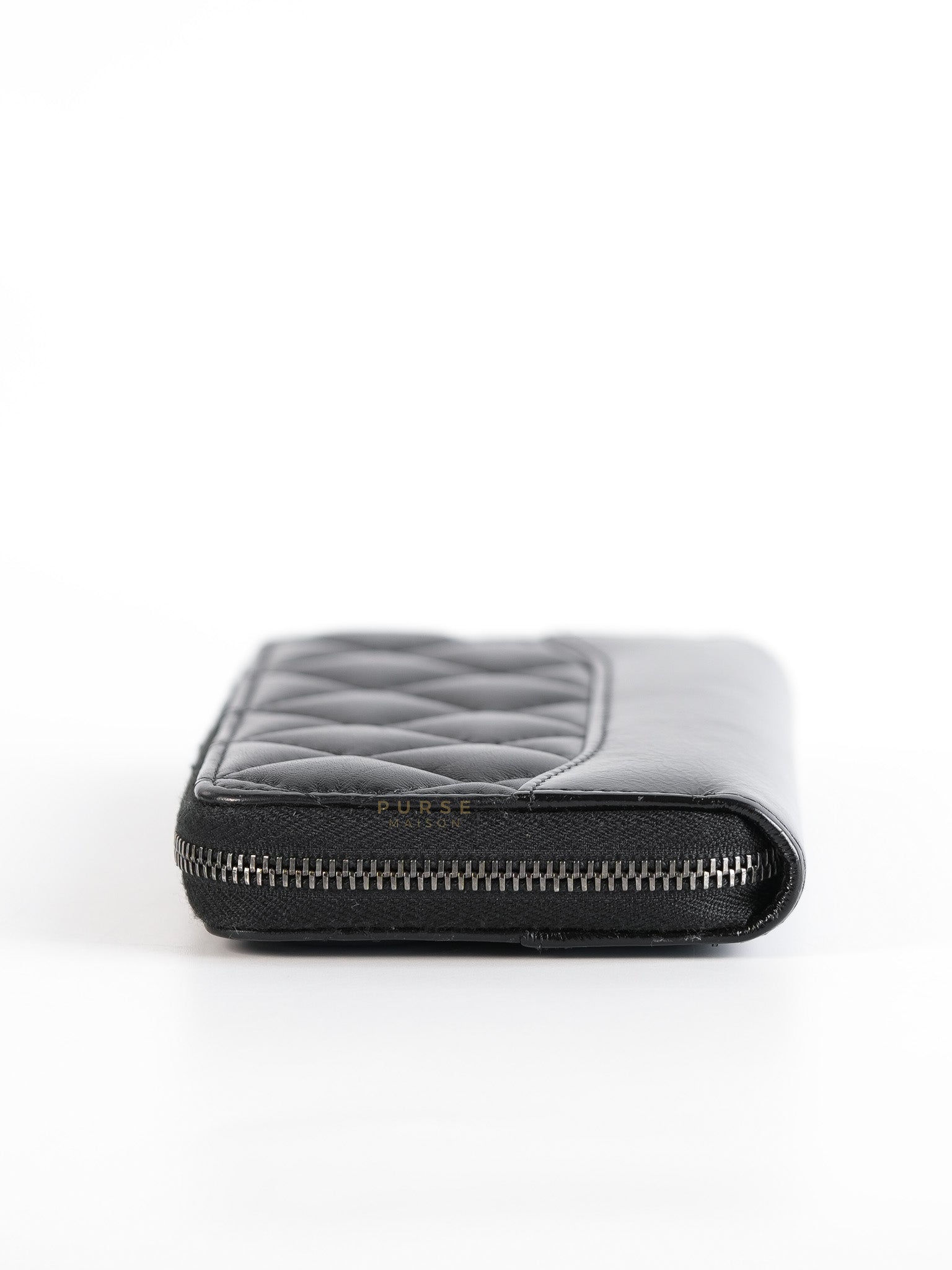 Gabrielle Zipped Coin Purse Wallet in Aged Gold Hardware Series 25