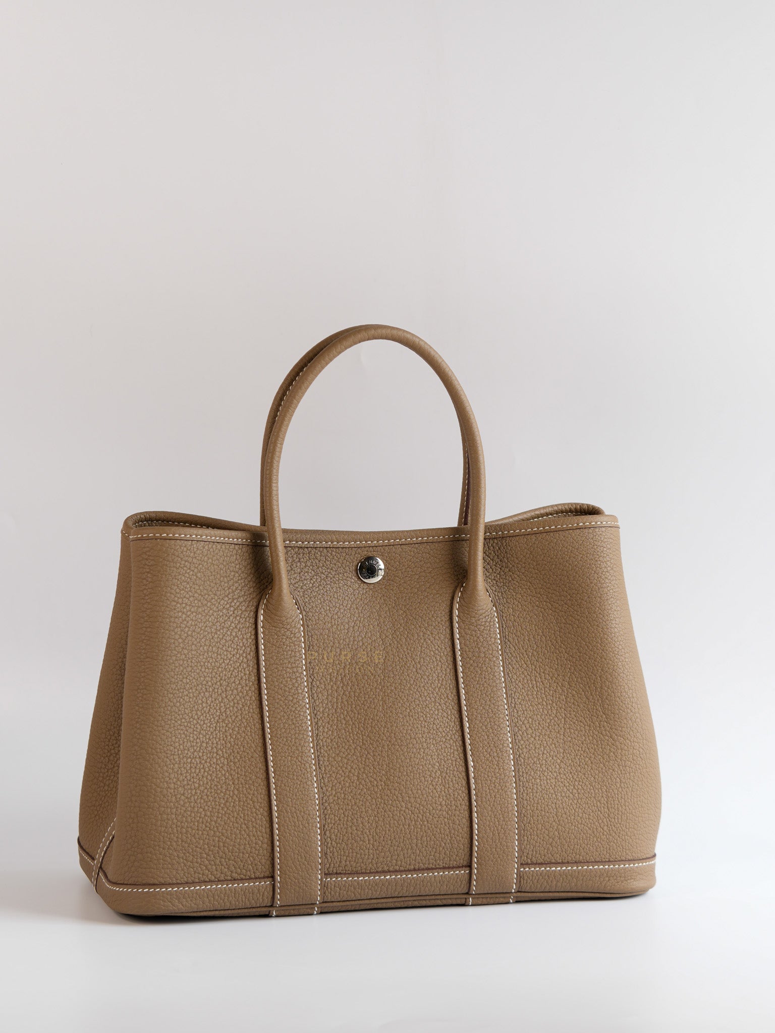 Garden Party Tote(GPT) 30 Etoupe Togo Leather in Palladium Hardware, Stamp U(2022)