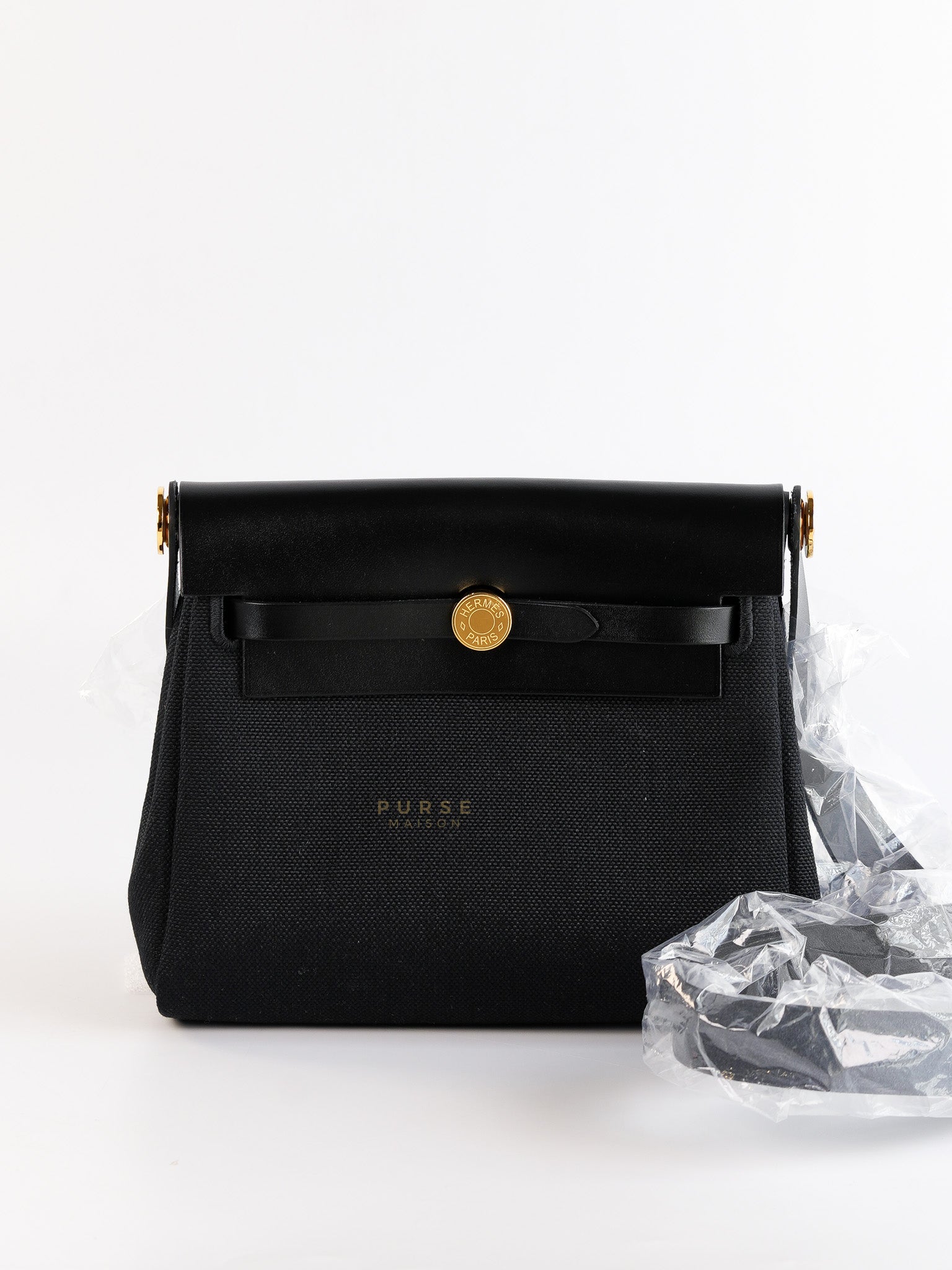 Mini Herbag in Noir Military Canvas Stamp W(2024)