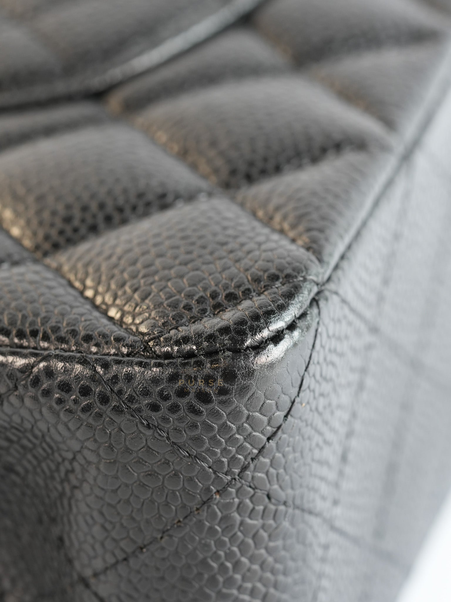 Classic Double Flap in Black Caviar Leather Gold Hardware(Series 13)