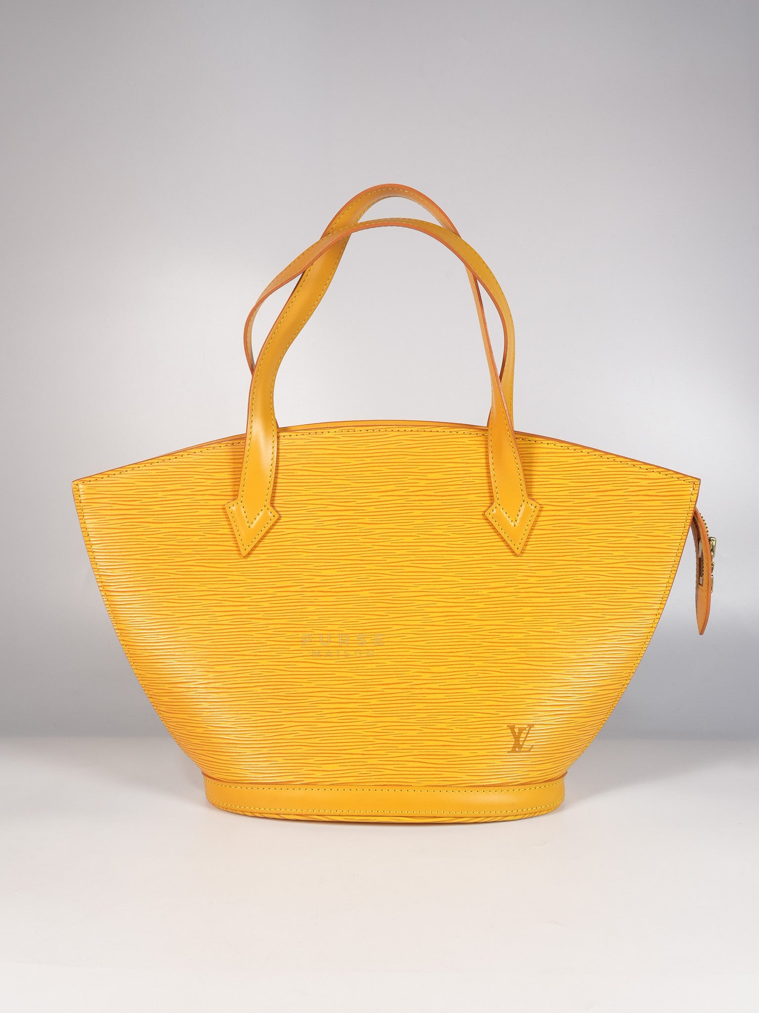 Saint Jacques Tote Bag in Yellow Epi Leather (Date Code: VI0936)