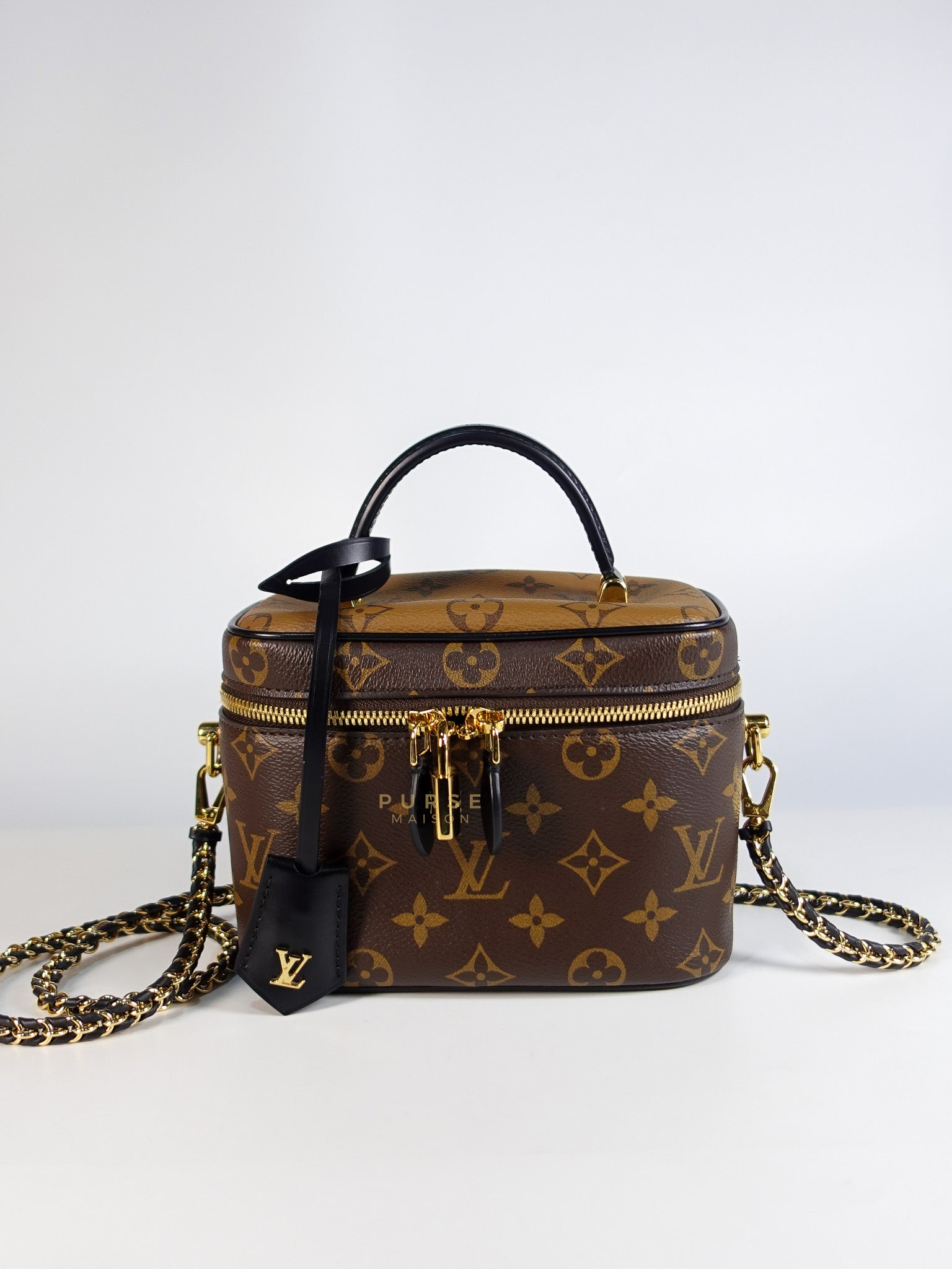 Reverse Vanity Small in Brown Monogram Canvas Microchip