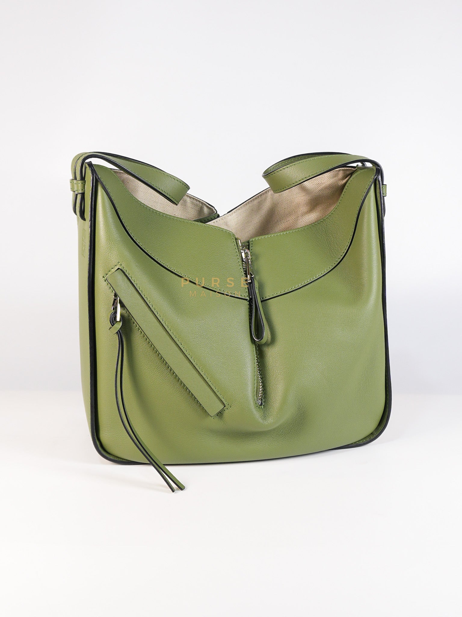 Hammock Small Bag in Clay Green & Silver Hardware