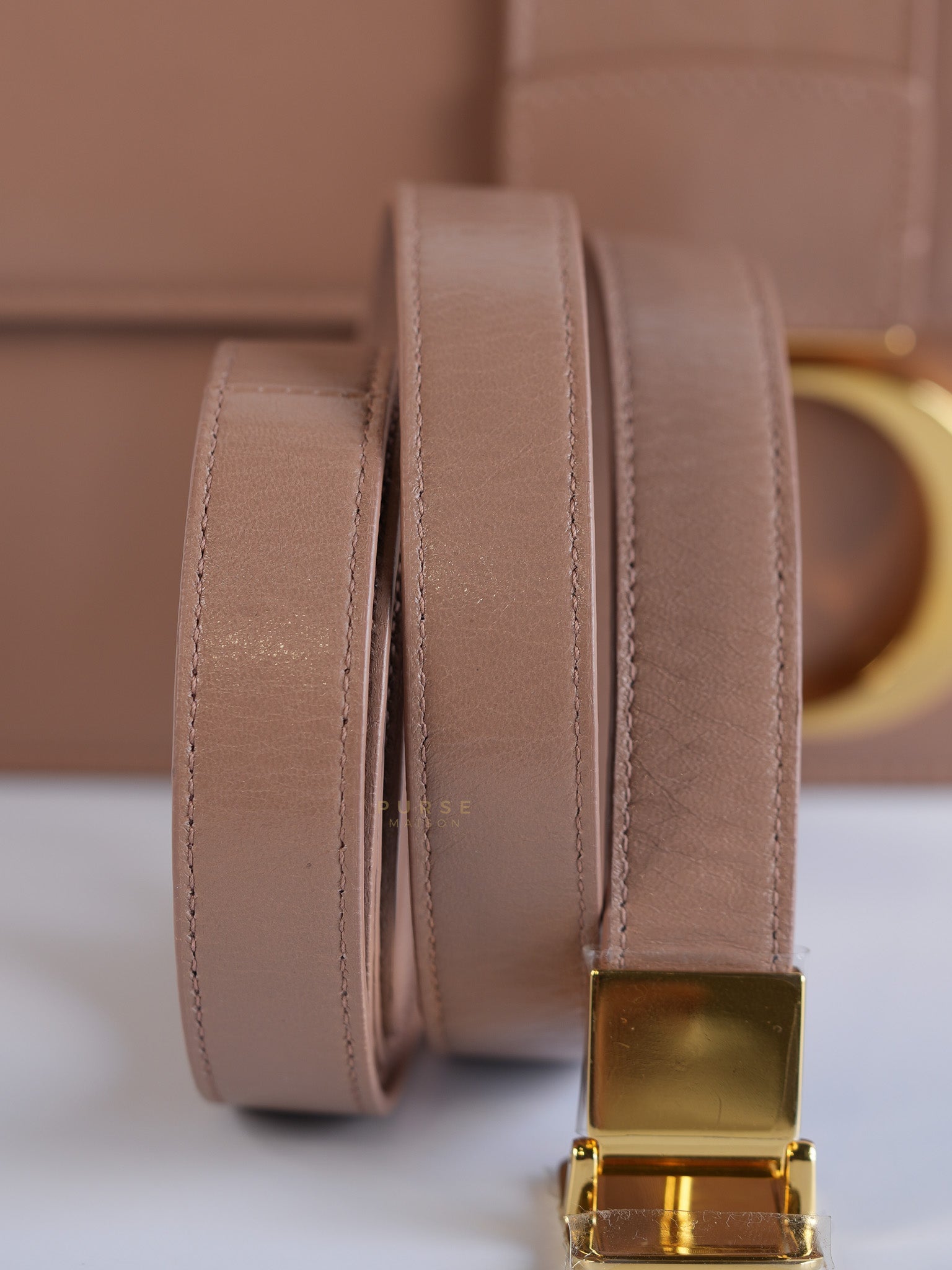 Dior 30 Montiage Flap in Beige Crinkled Leather