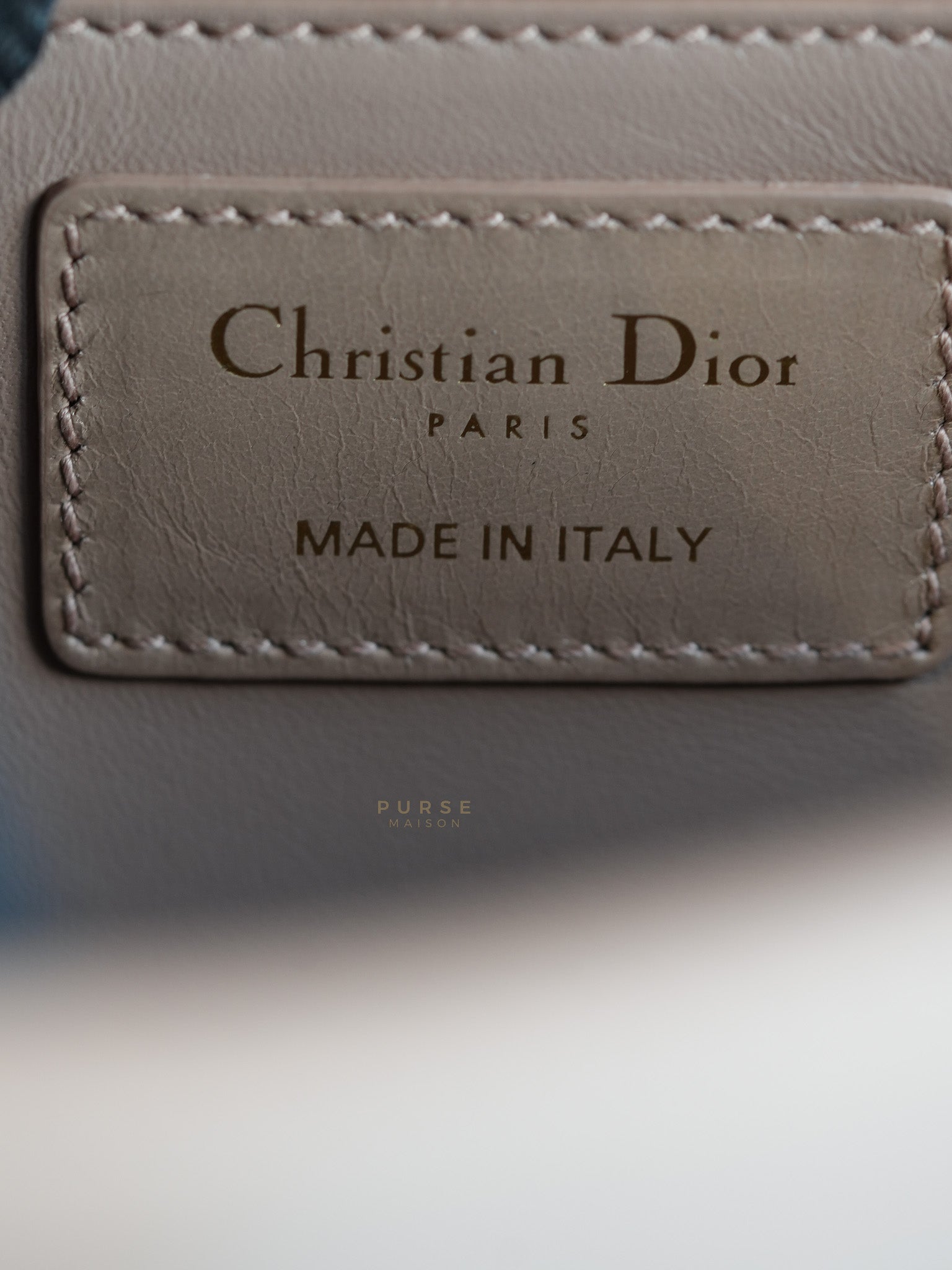 Dior 30 Montiage Flap in Beige Crinkled Leather
