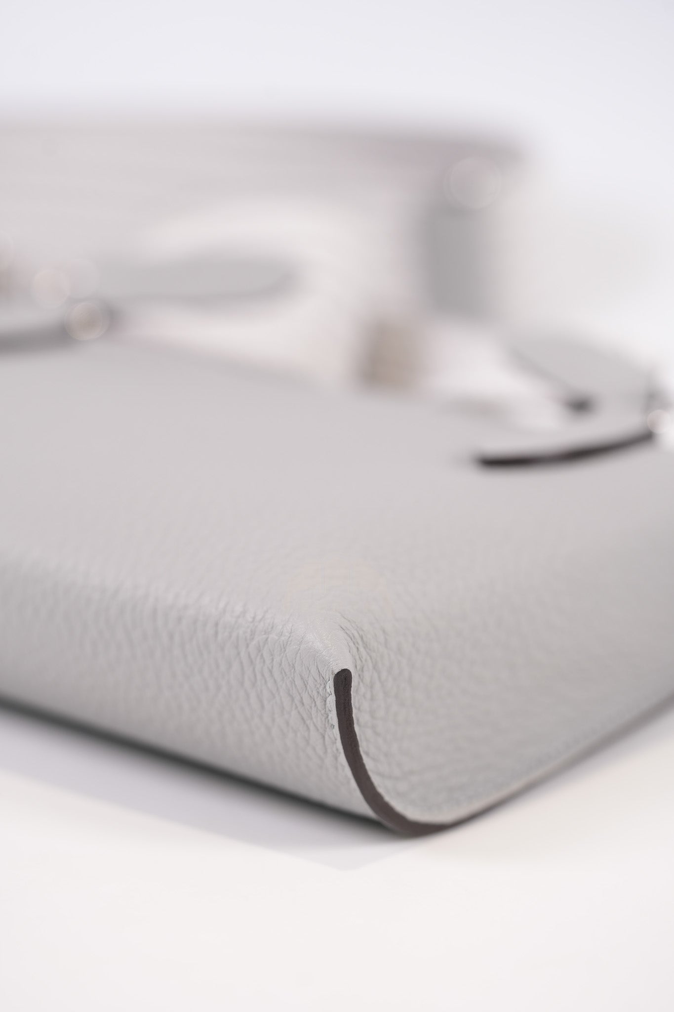 Videpoches Bag in Bleu Glacier Togo Leather & Palladium Hardware Stamp K (2025) | Purse Maison Luxury Bags Shop