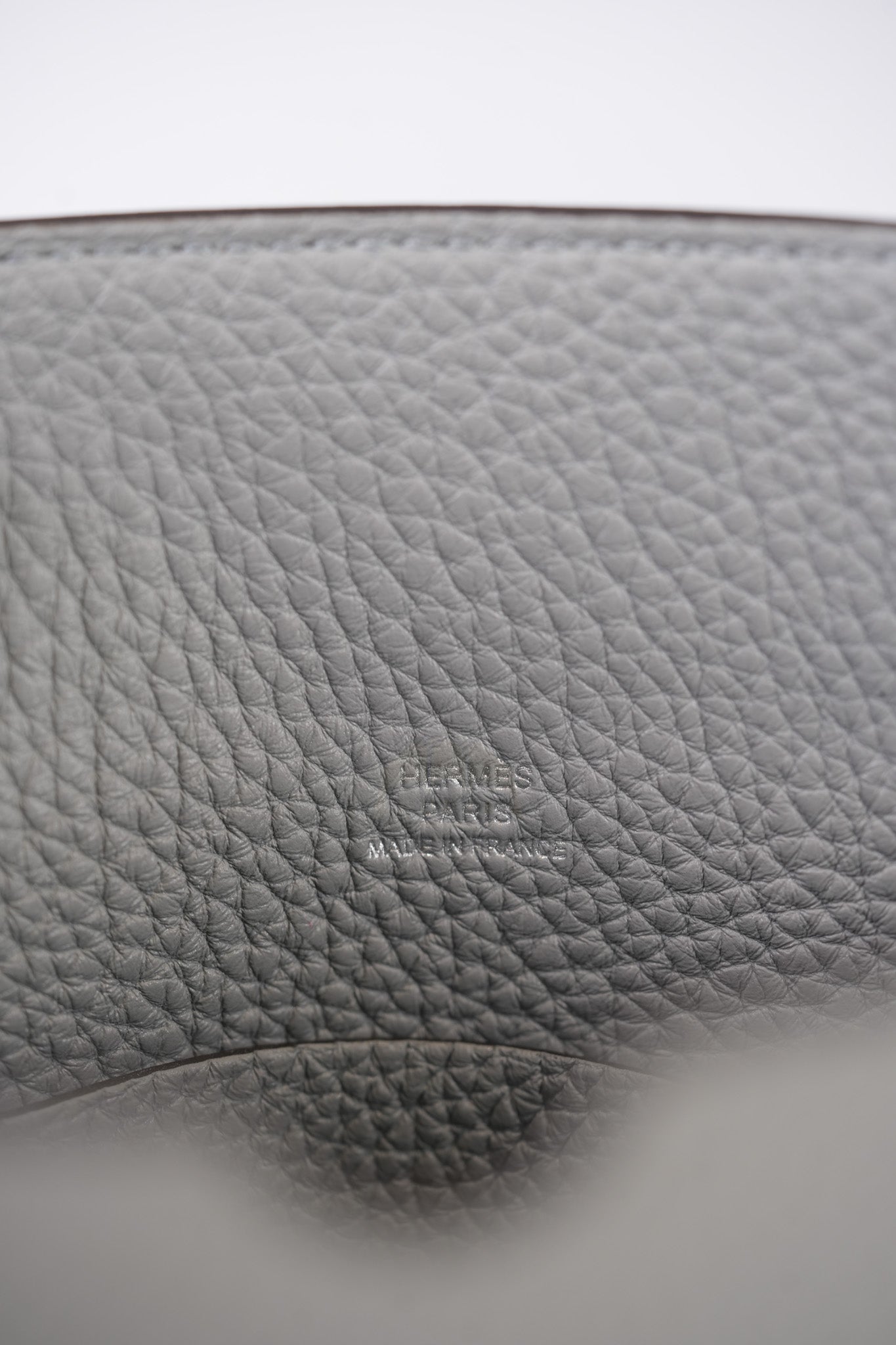 Videpoches Bag in Bleu Glacier Togo Leather & Palladium Hardware Stamp K (2025) | Purse Maison Luxury Bags Shop