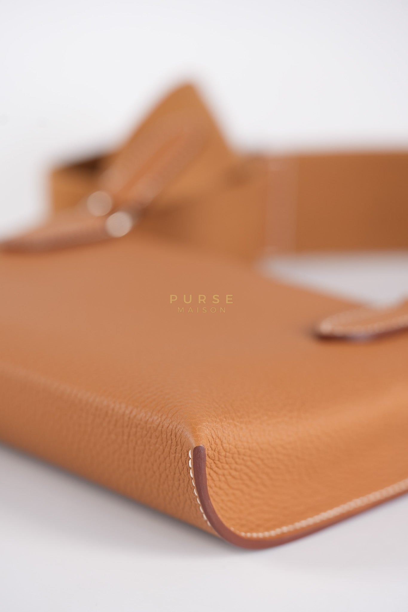 Videpoches Bag in Gold Togo Leather & Palladium Hardware Stamp W (2024) | Purse Maison Luxury Bags Shop