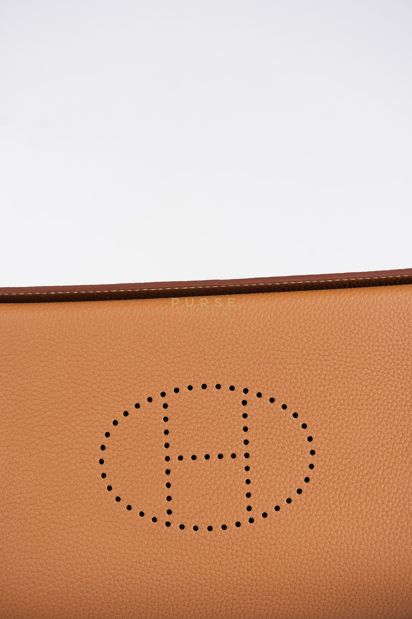 Videpoches Bag in Gold Togo Leather & Palladium Hardware Stamp W (2024) | Purse Maison Luxury Bags Shop