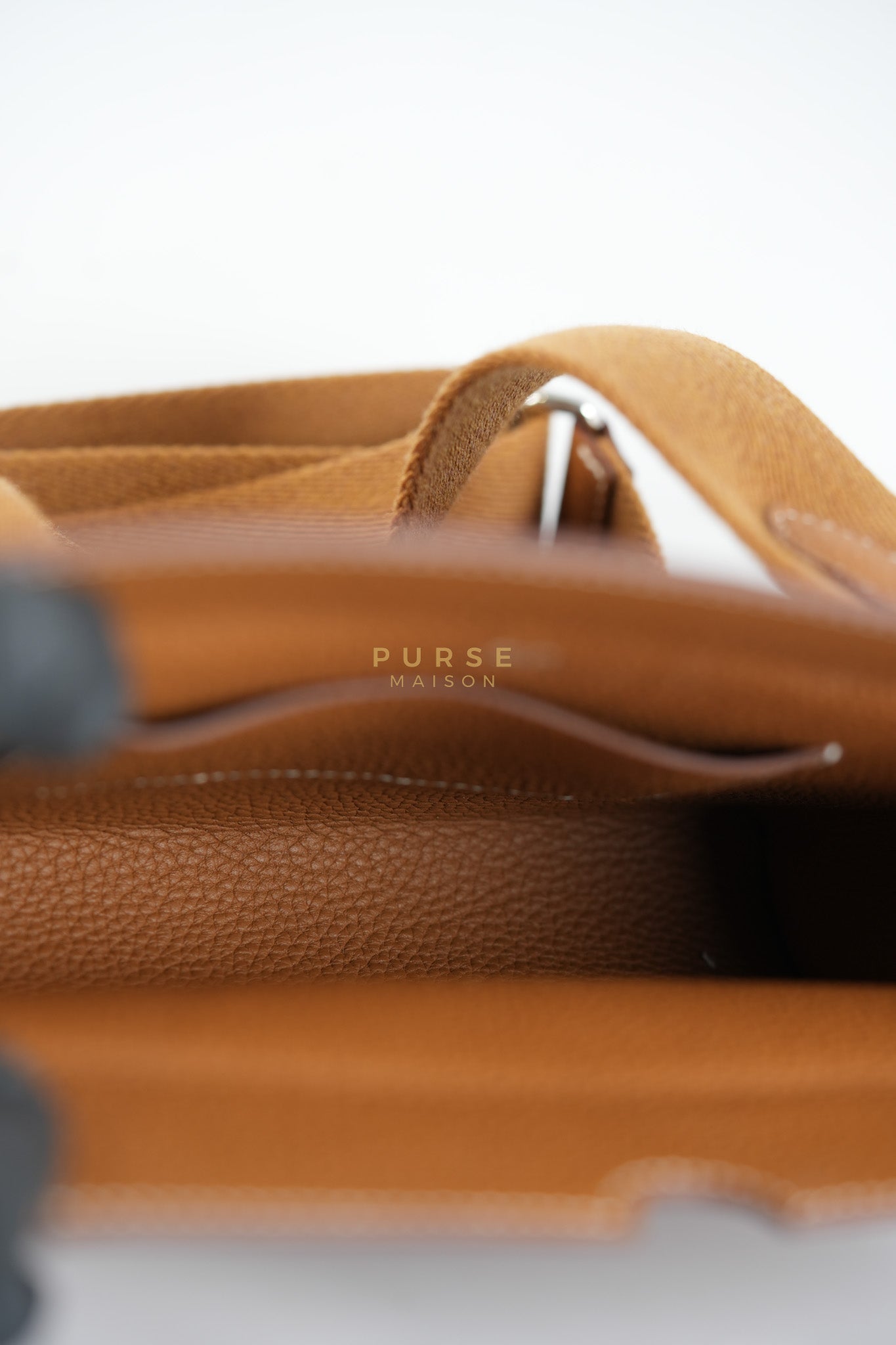 Videpoches Bag in Gold Togo Leather & Palladium Hardware Stamp W (2024) | Purse Maison Luxury Bags Shop