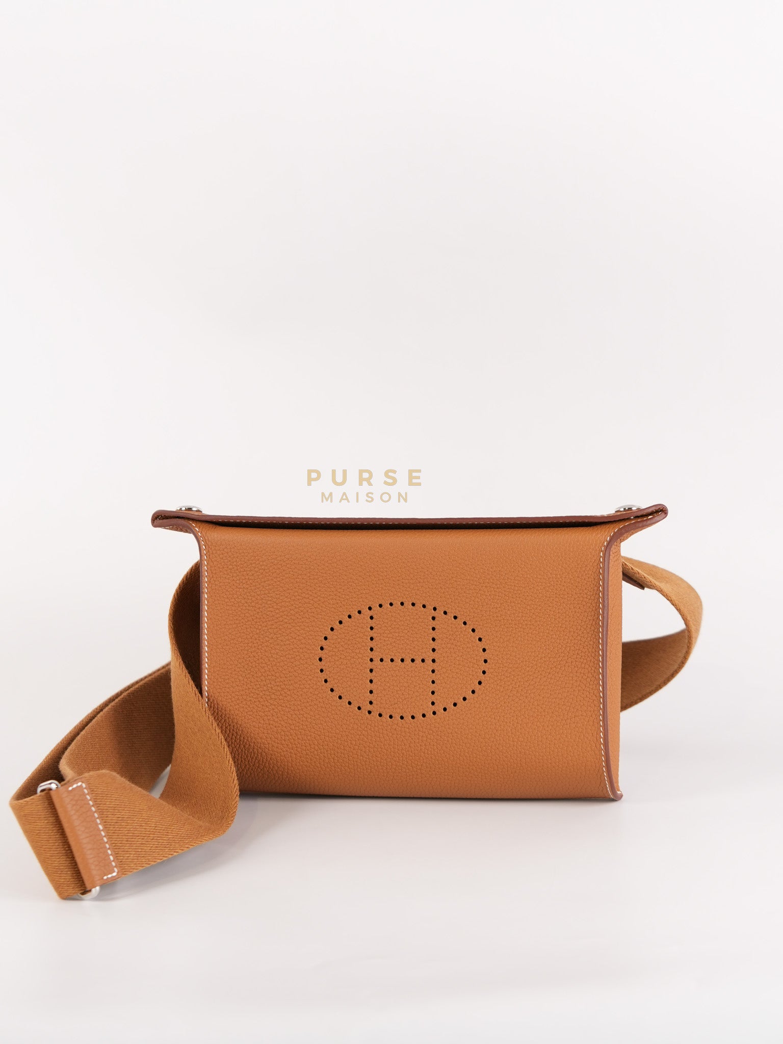 Videpoches Bag in Gold Togo Leather & Palladium Hardware Stamp W (2024) | Purse Maison Luxury Bags Shop