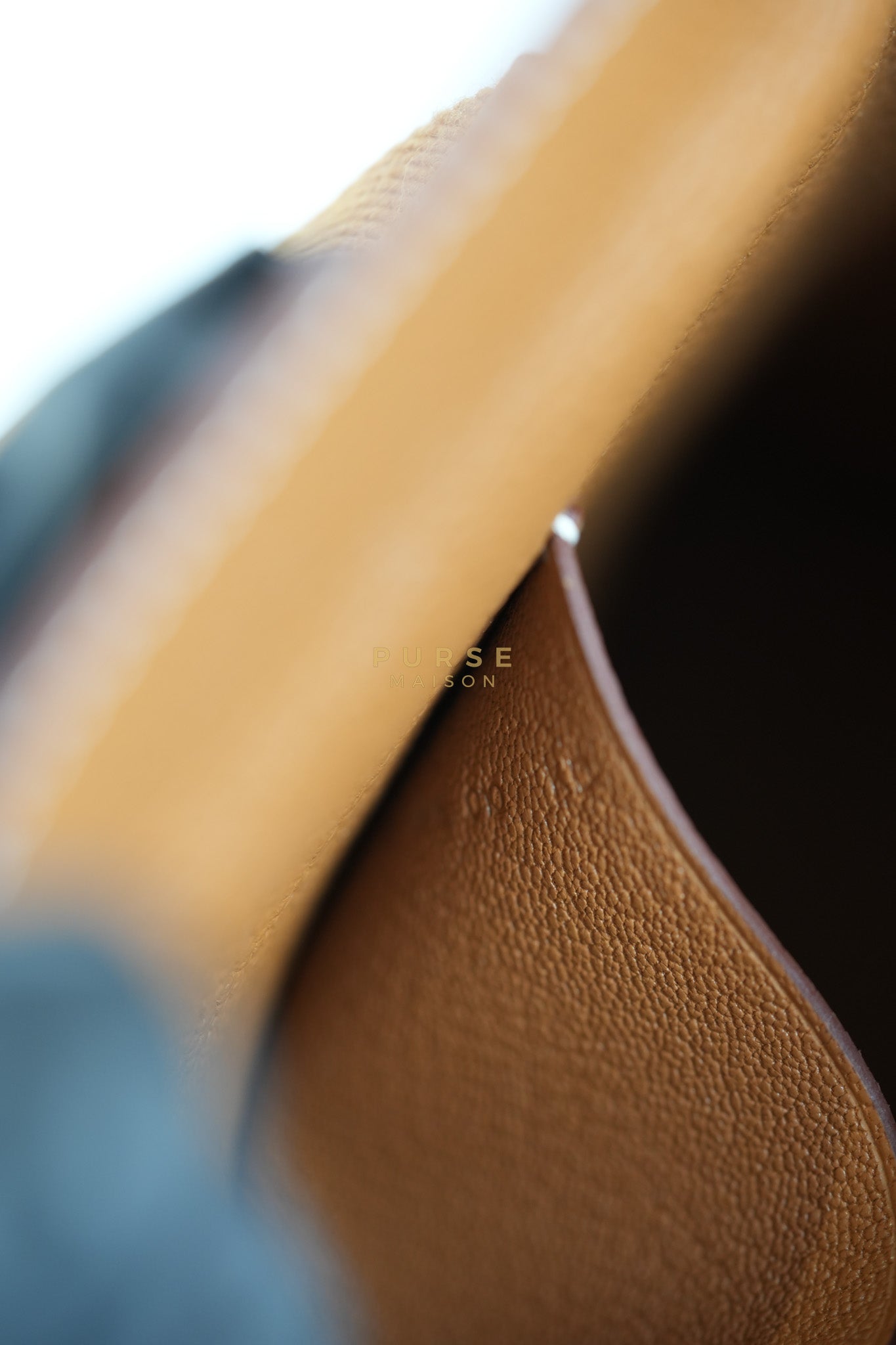 Videpoches Bag in Gold Togo Leather & Palladium Hardware Stamp W (2024) | Purse Maison Luxury Bags Shop