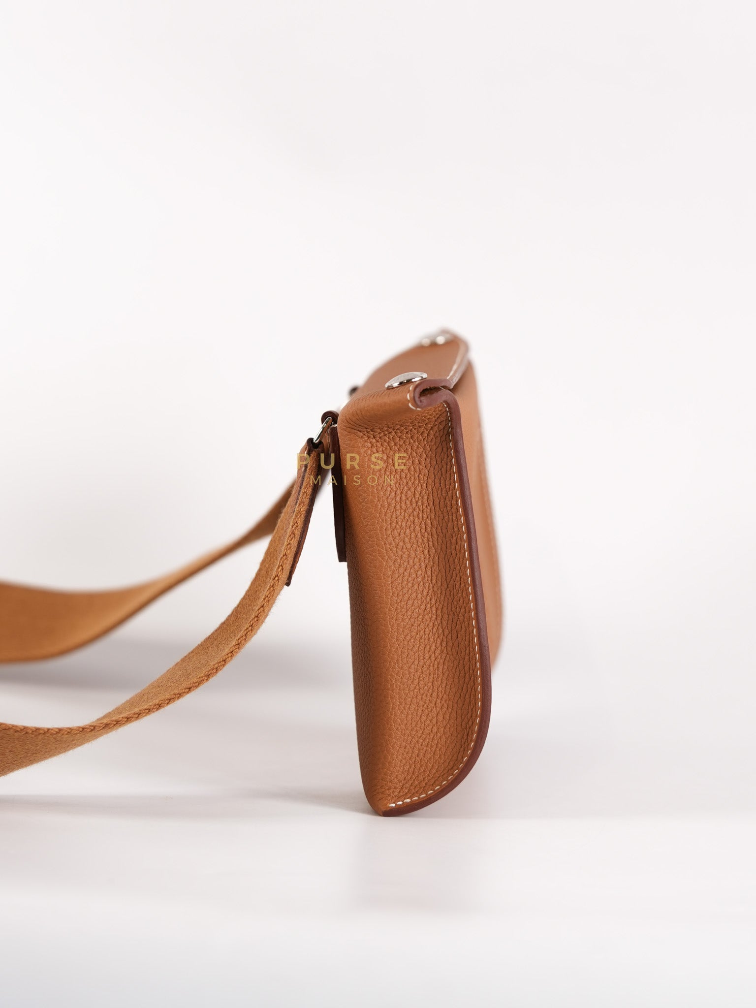 Videpoches Bag in Gold Togo Leather & Palladium Hardware Stamp W (2024) | Purse Maison Luxury Bags Shop