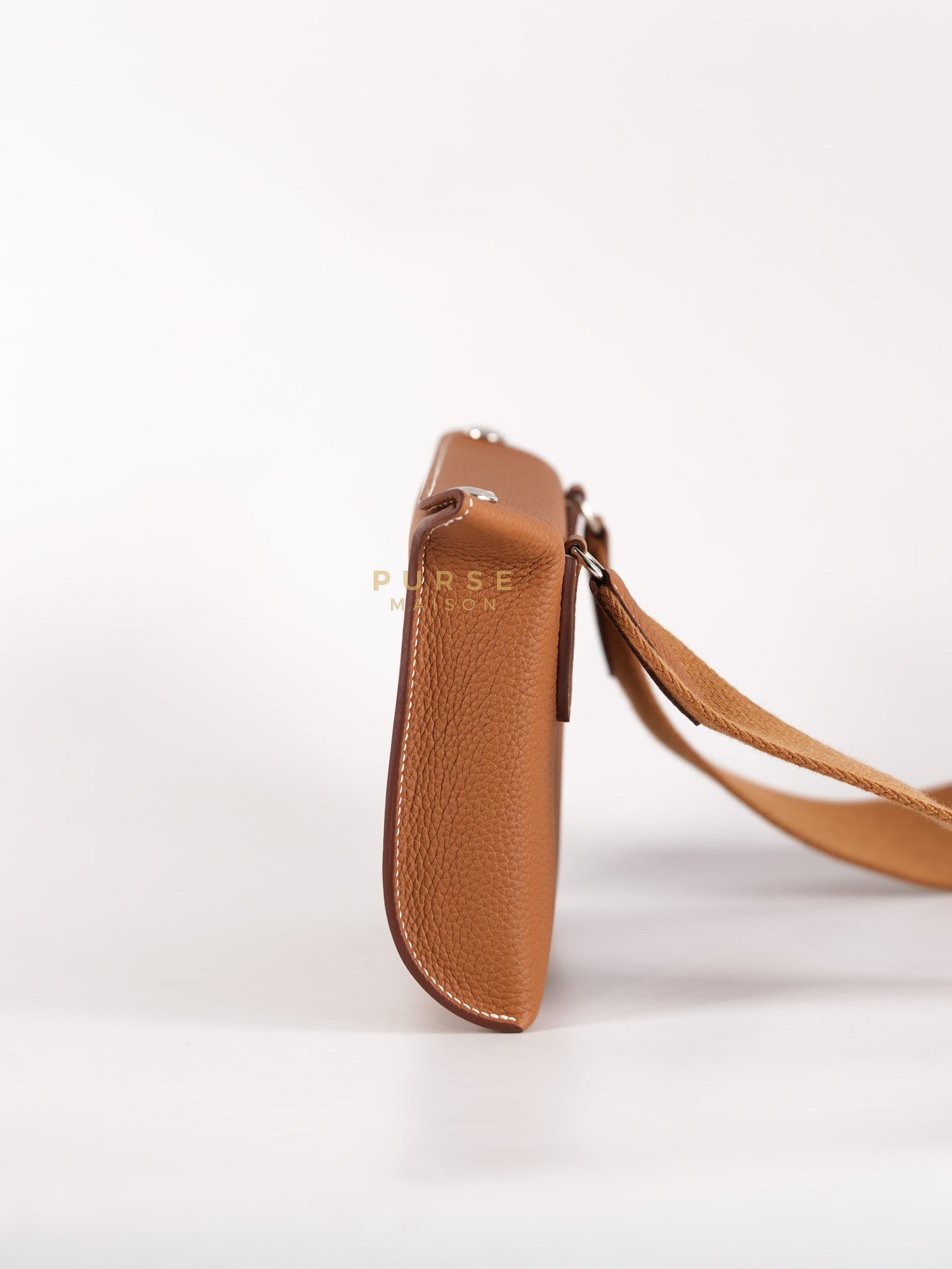 Videpoches Bag in Gold Togo Leather & Palladium Hardware Stamp W (2024) | Purse Maison Luxury Bags Shop