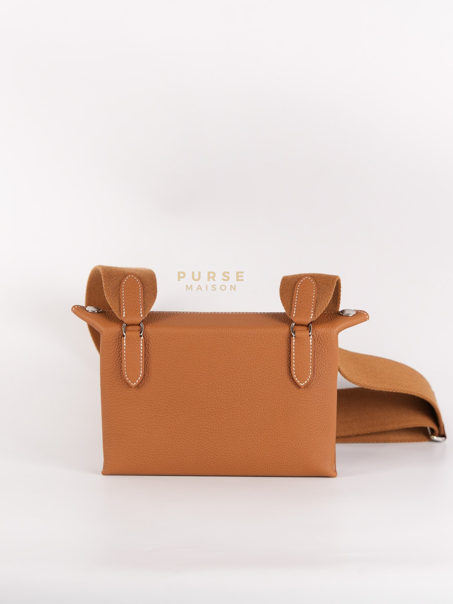 Videpoches Bag in Gold Togo Leather & Palladium Hardware Stamp W (2024) | Purse Maison Luxury Bags Shop