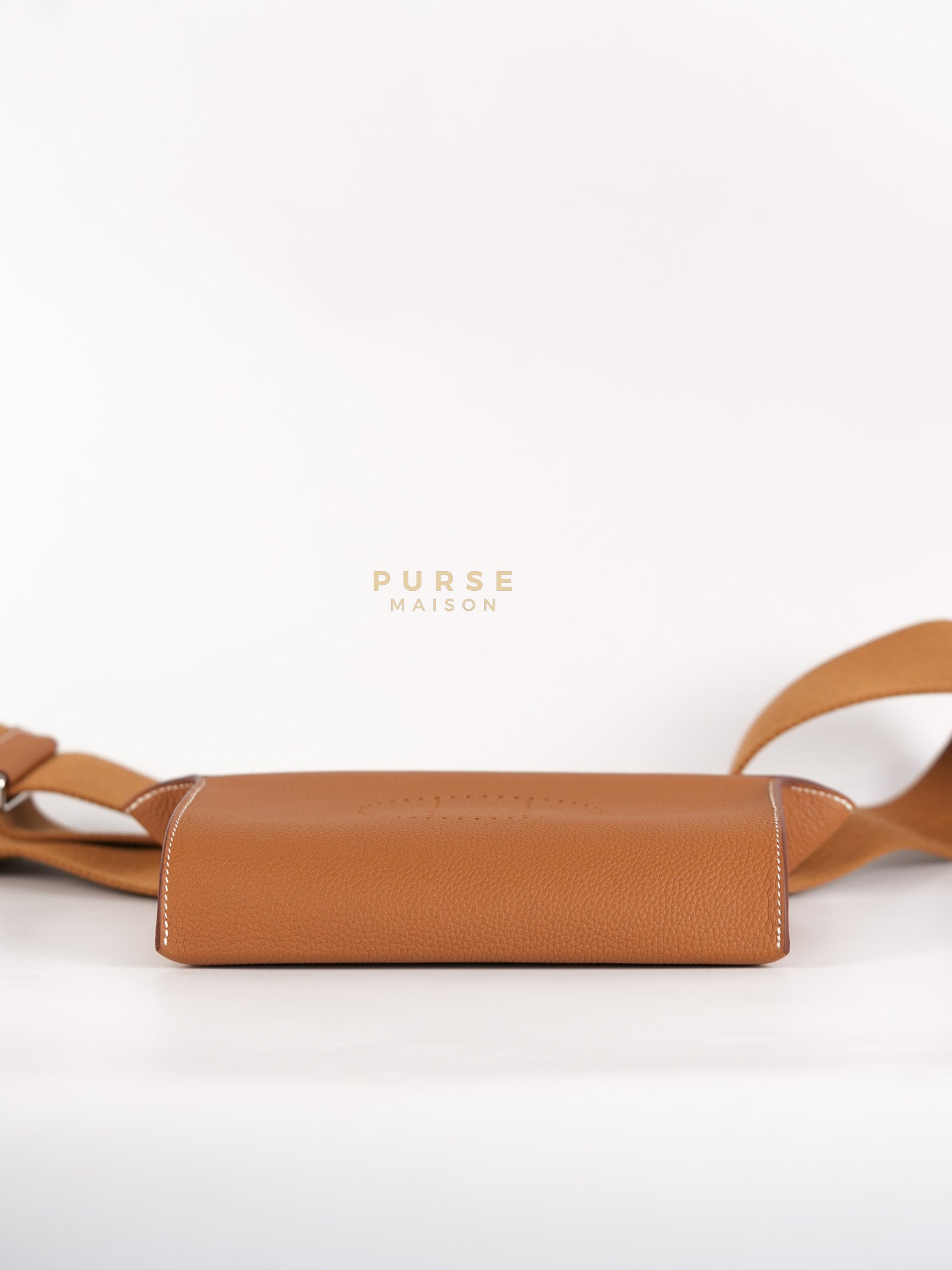 Videpoches Bag in Gold Togo Leather & Palladium Hardware Stamp W (2024) | Purse Maison Luxury Bags Shop