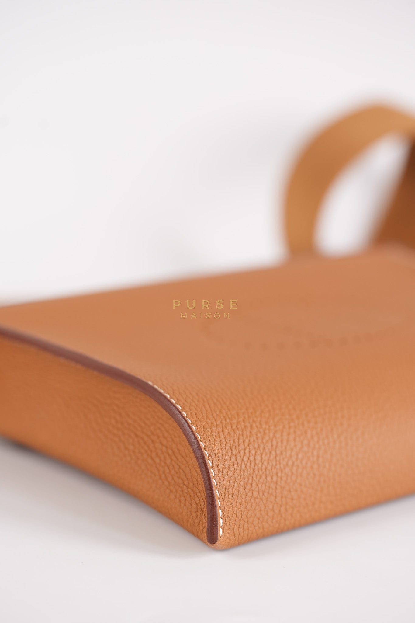 Videpoches Bag in Gold Togo Leather & Palladium Hardware Stamp W (2024) | Purse Maison Luxury Bags Shop