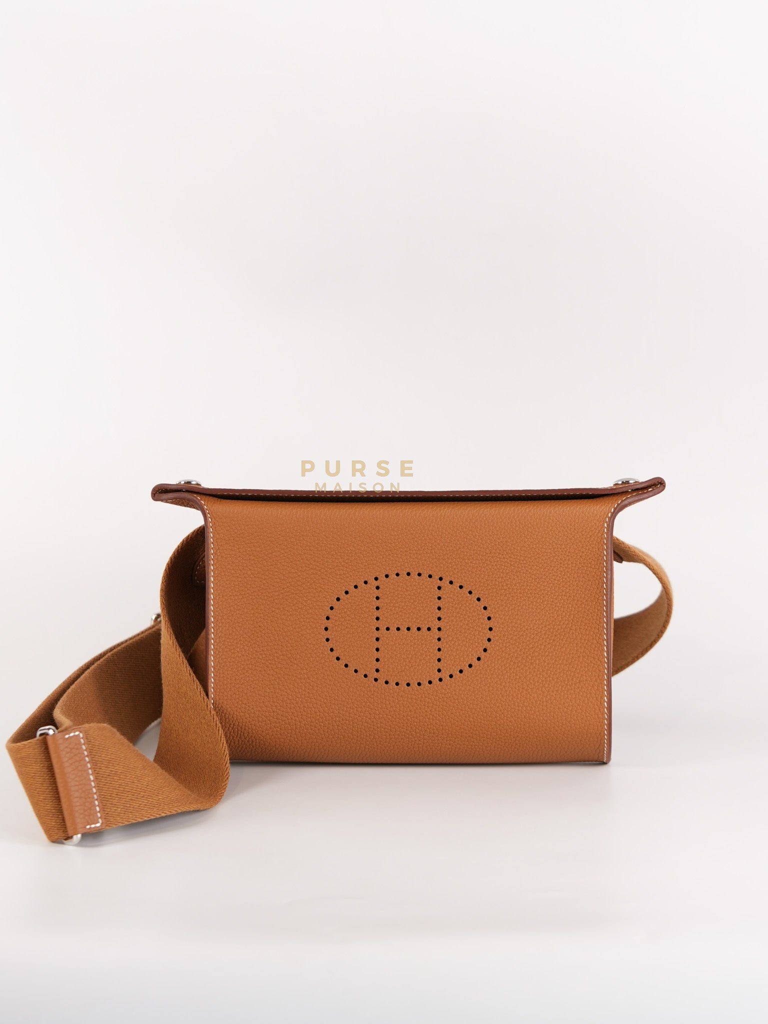 Videpoches Bag in Gold Togo Leather & Palladium Hardware Stamp W (2024) | Purse Maison Luxury Bags Shop