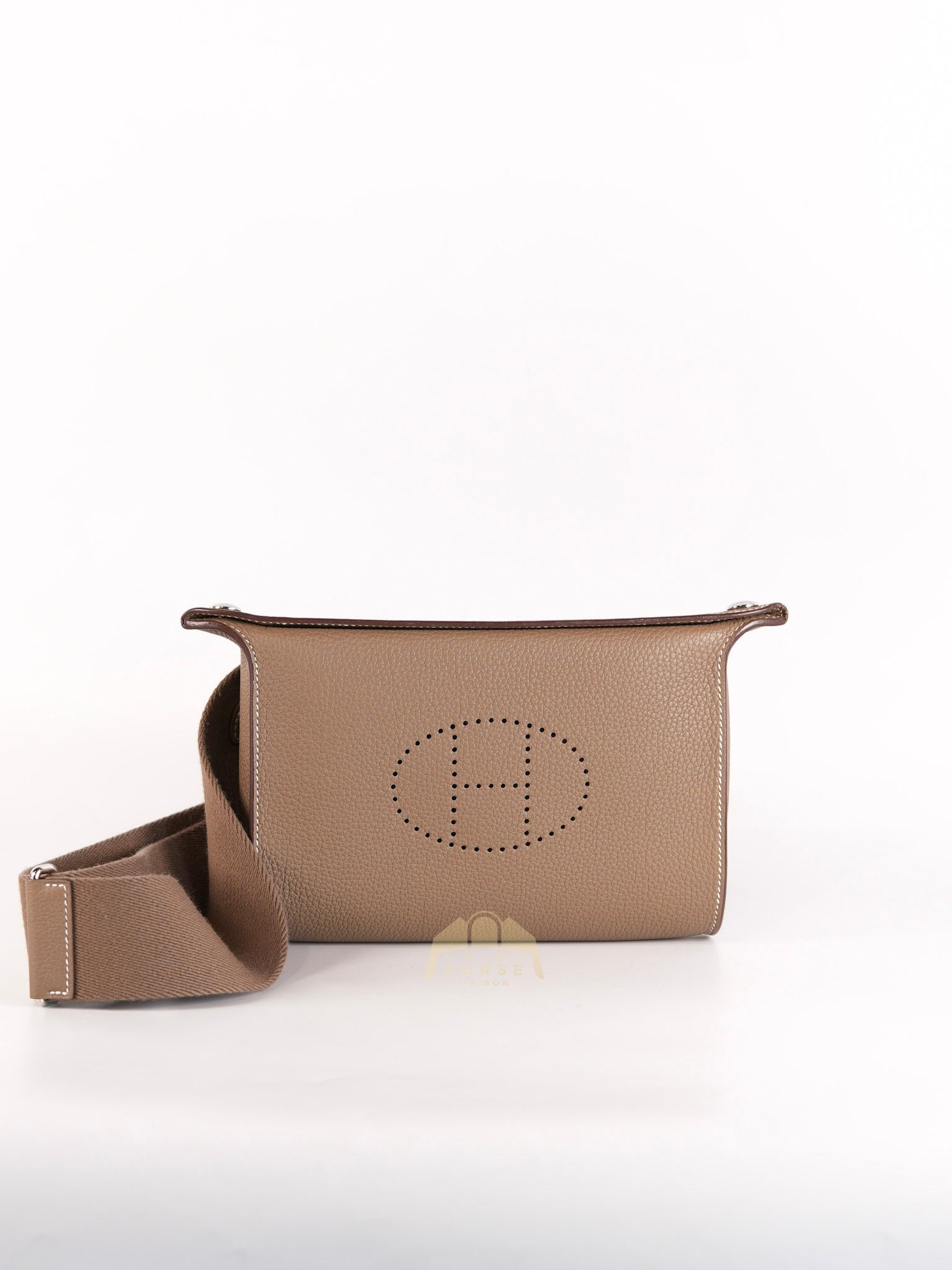 Videpoches in Etoupe Togo Leather and Palladium Hardware Stamp B (2023) | Purse Maison Luxury Bags Shop