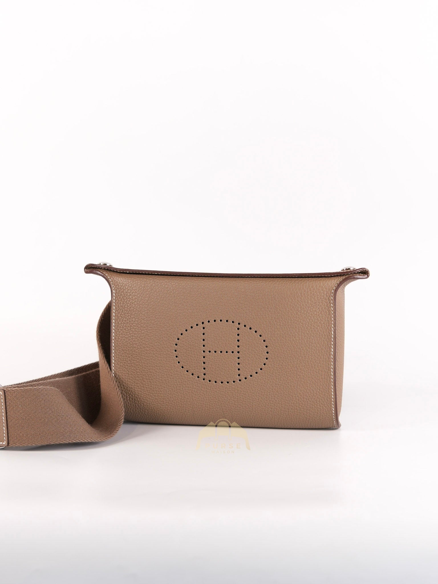 Videpoches in Etoupe Togo Leather and Palladium Hardware Stamp B (2023) | Purse Maison Luxury Bags Shop