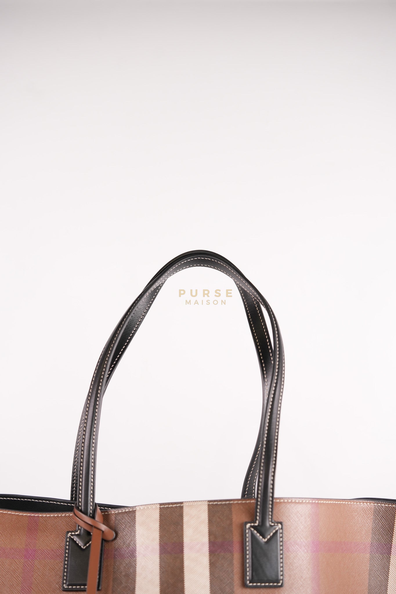 Vintage Check Tote Medium in Dark Birch Brown | Purse Maison Luxury Bags Shop