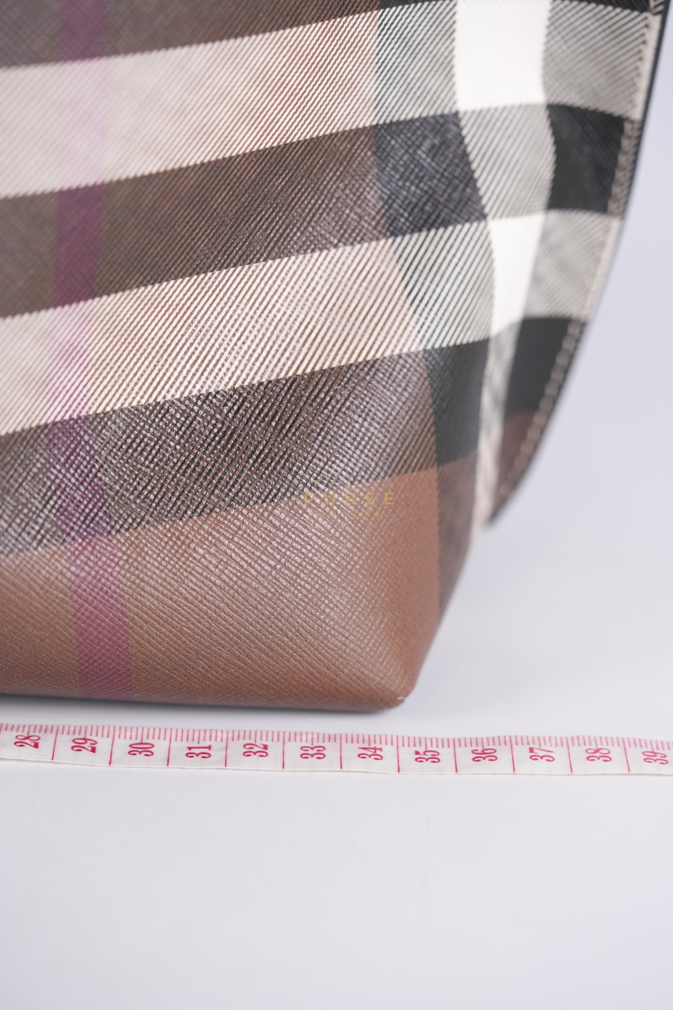 Vintage Check Tote Medium in Dark Birch Brown | Purse Maison Luxury Bags Shop